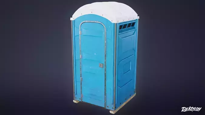 CONSTRUCTION - Portapotty Outdoor 01 - LOW POLY