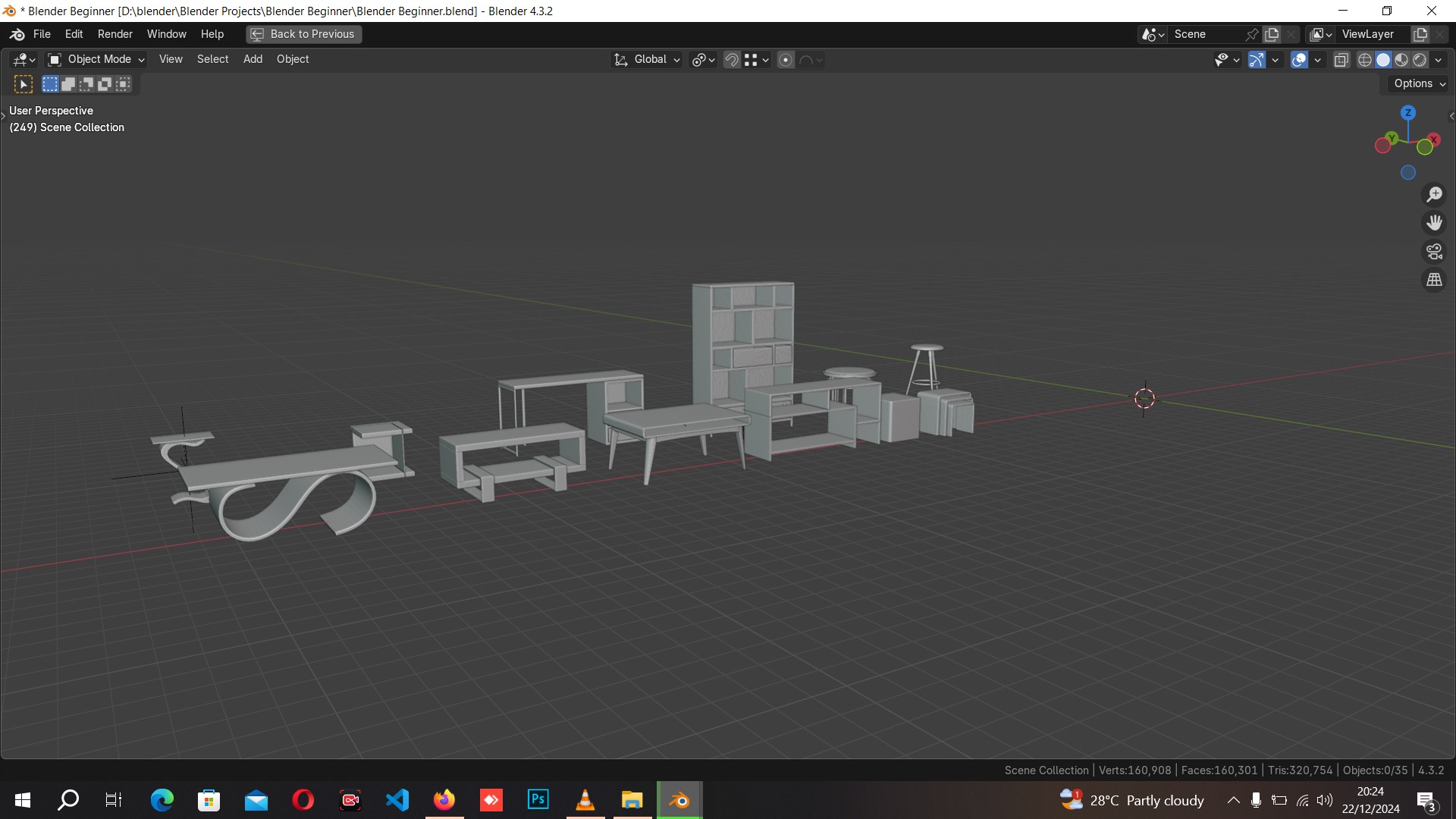 collection of furniture 3D model_30