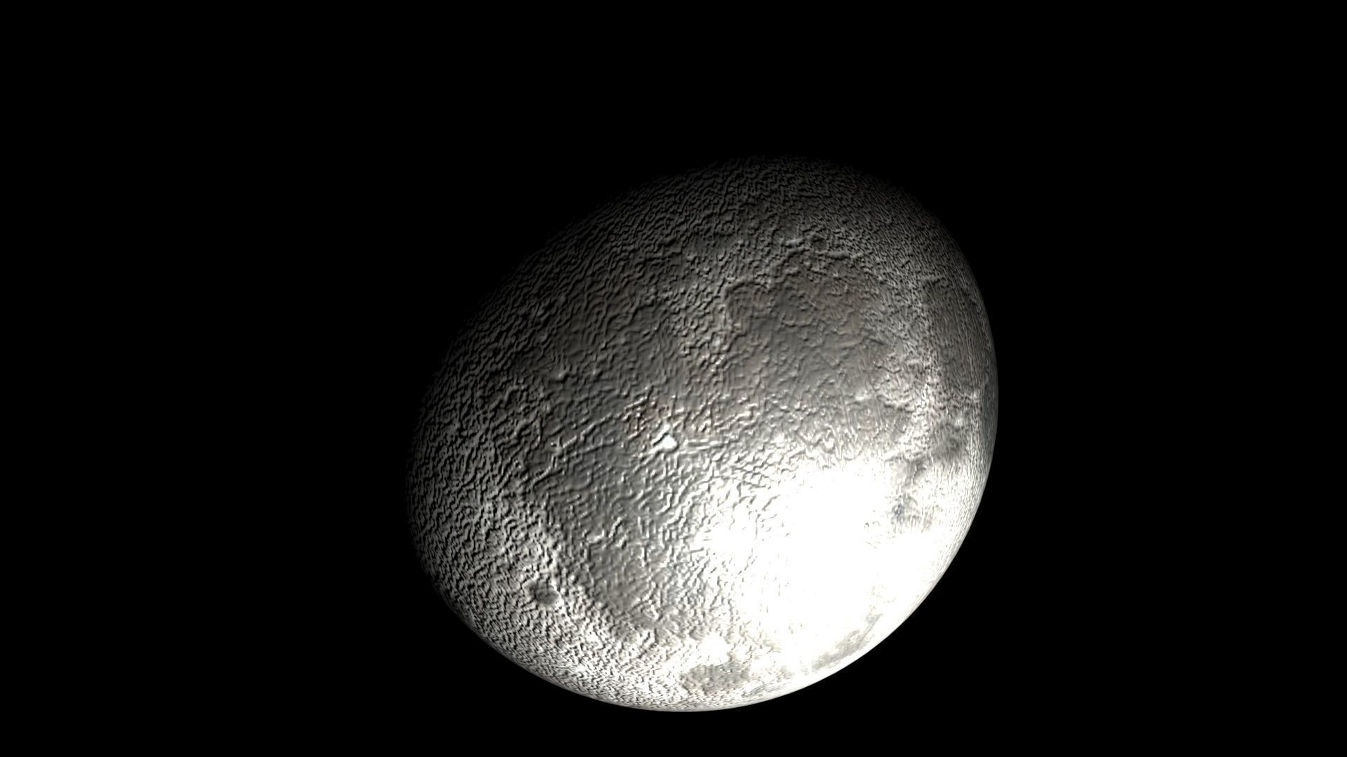 Moon In Waning Crescent Phase 3D model_2