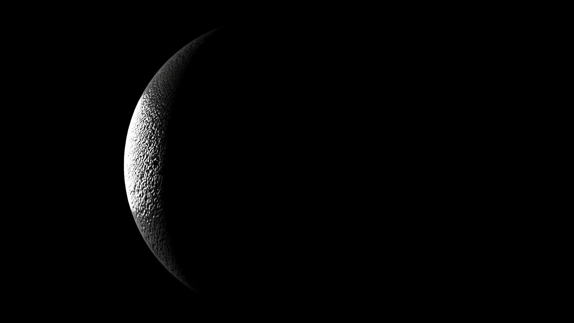 Moon In Waning Crescent Phase 3D model_0