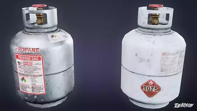 CONSTRUCTION - Propane Tanks 01 - LOW POLY