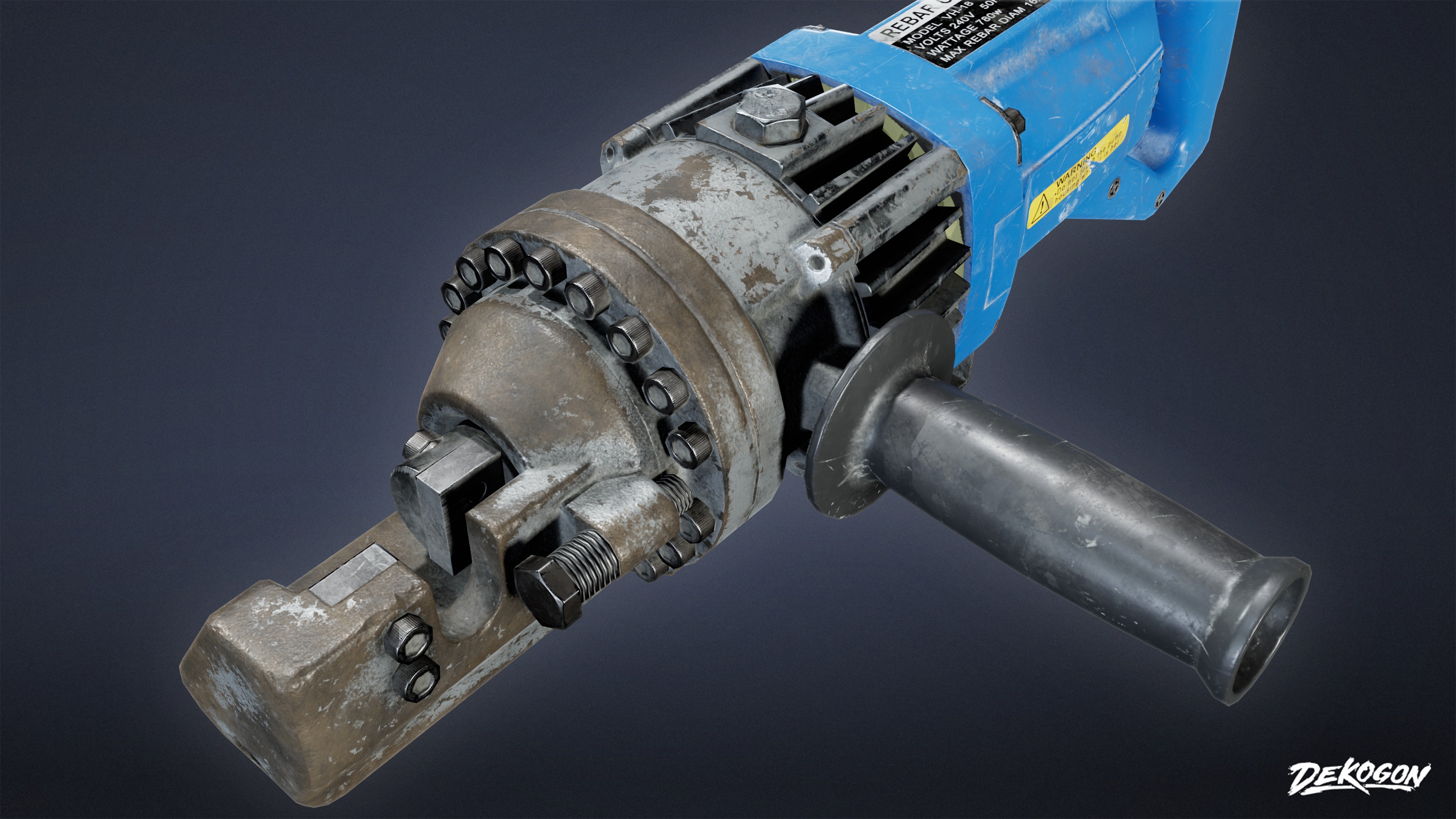 CONSTRUCTION - Rebar Cutter 01 - LOW POLY Low-poly 3D model_6