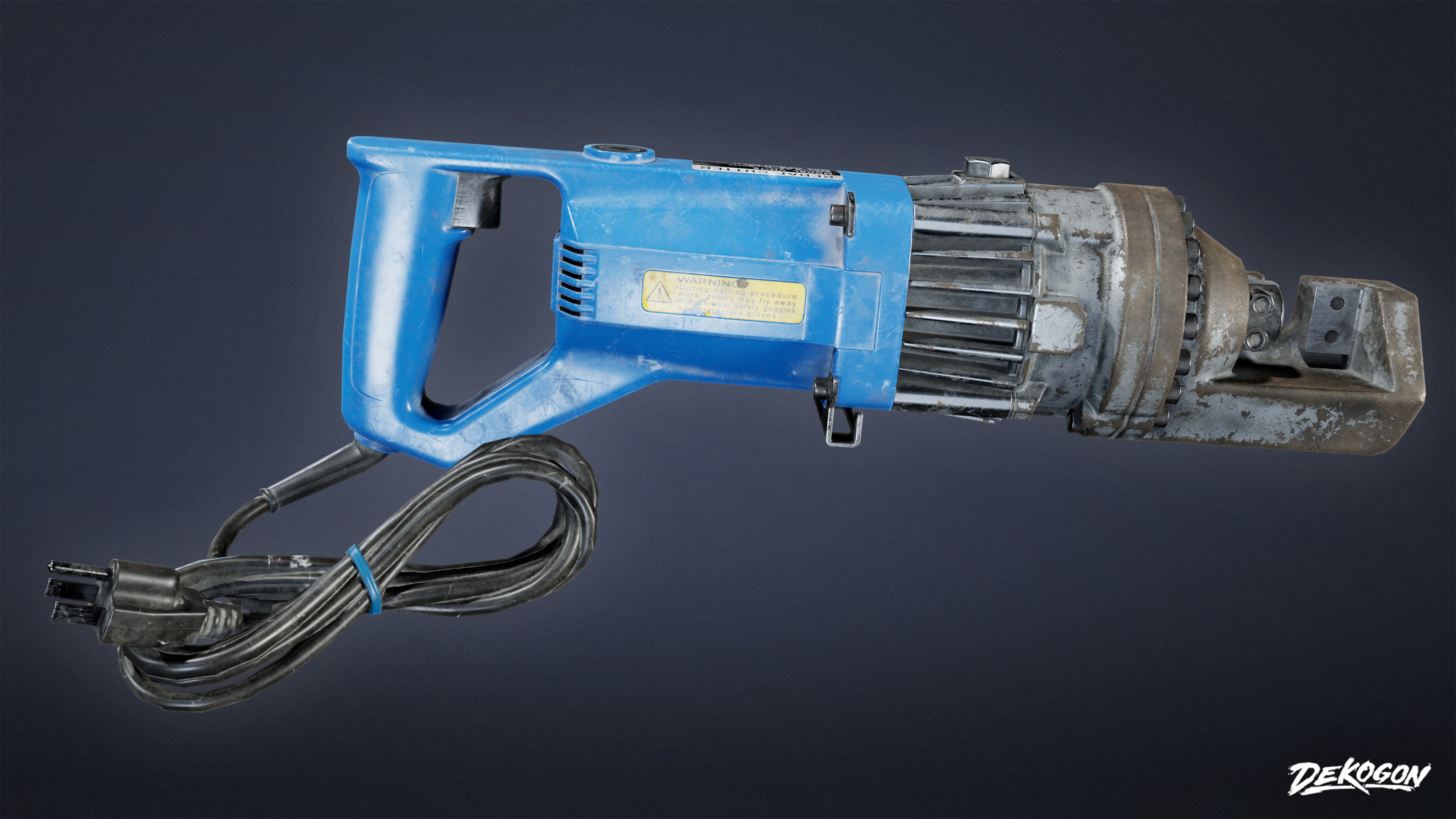 CONSTRUCTION - Rebar Cutter 01 - LOW POLY Low-poly 3D model_1