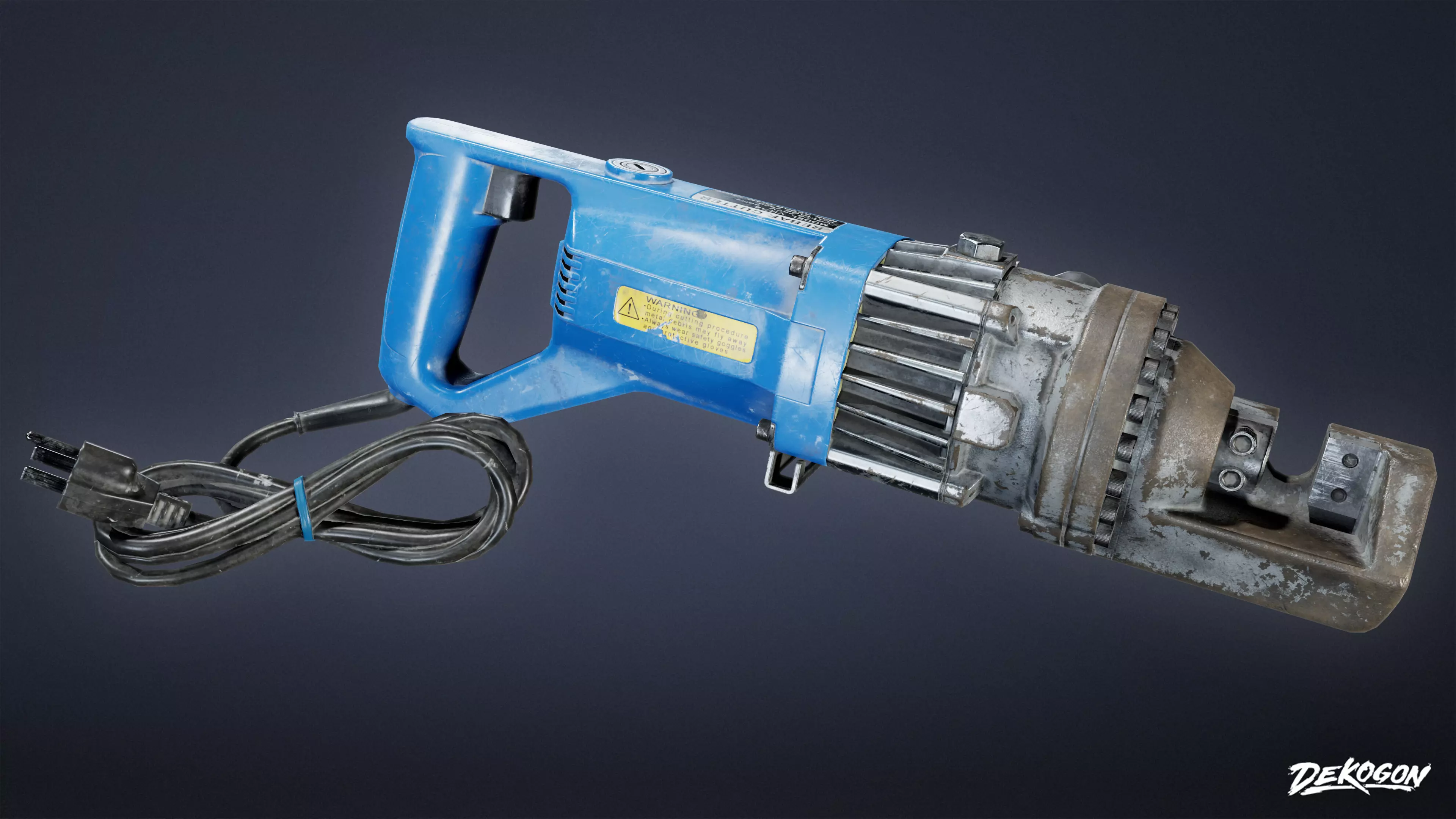 CONSTRUCTION - Rebar Cutter 01 - LOW POLY Low-poly 3D model_0