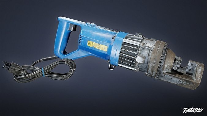 CONSTRUCTION - Rebar Cutter 01 - LOW POLY Low-poly 3D model