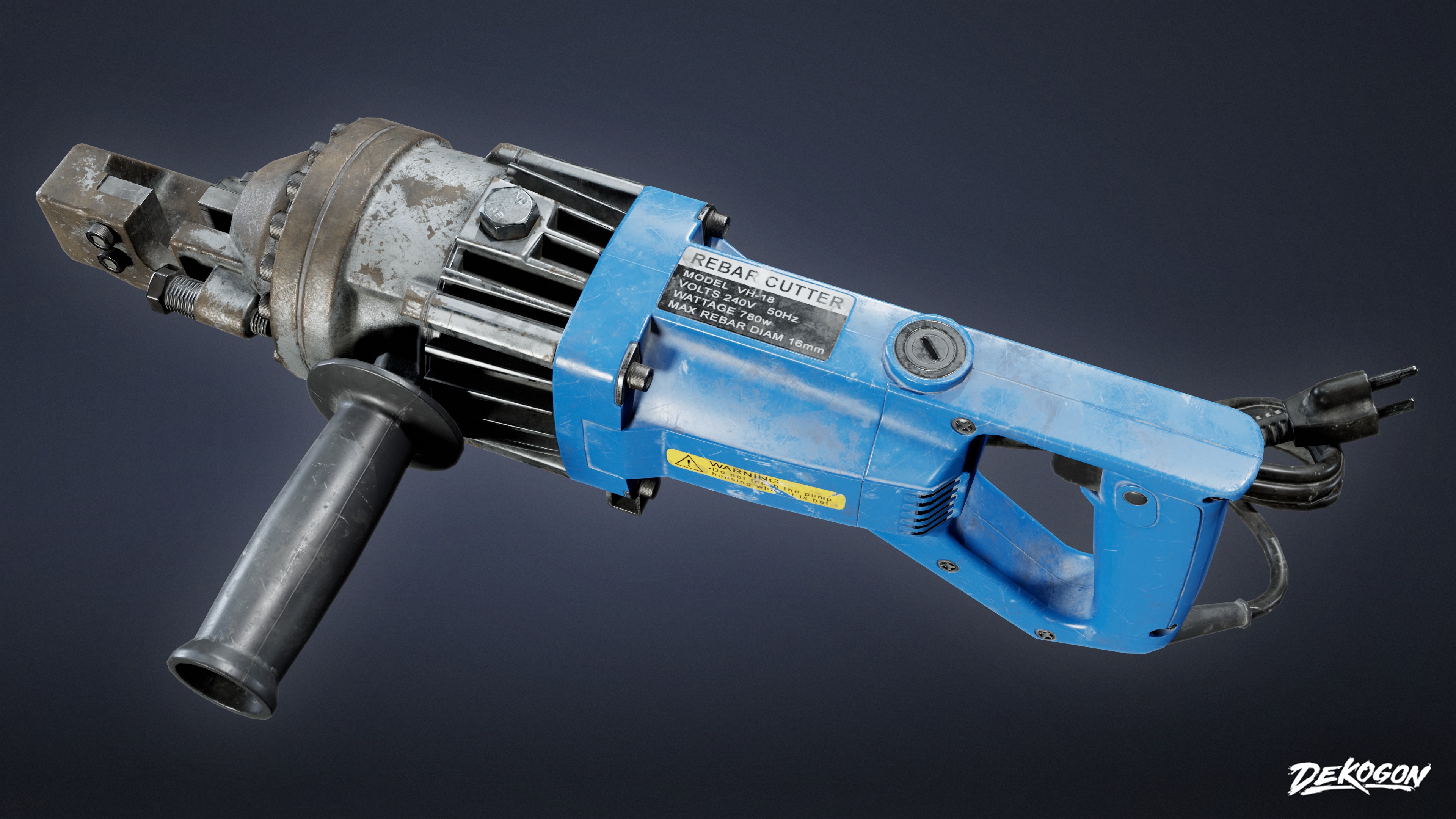 CONSTRUCTION - Rebar Cutter 01 - LOW POLY Low-poly 3D model_5