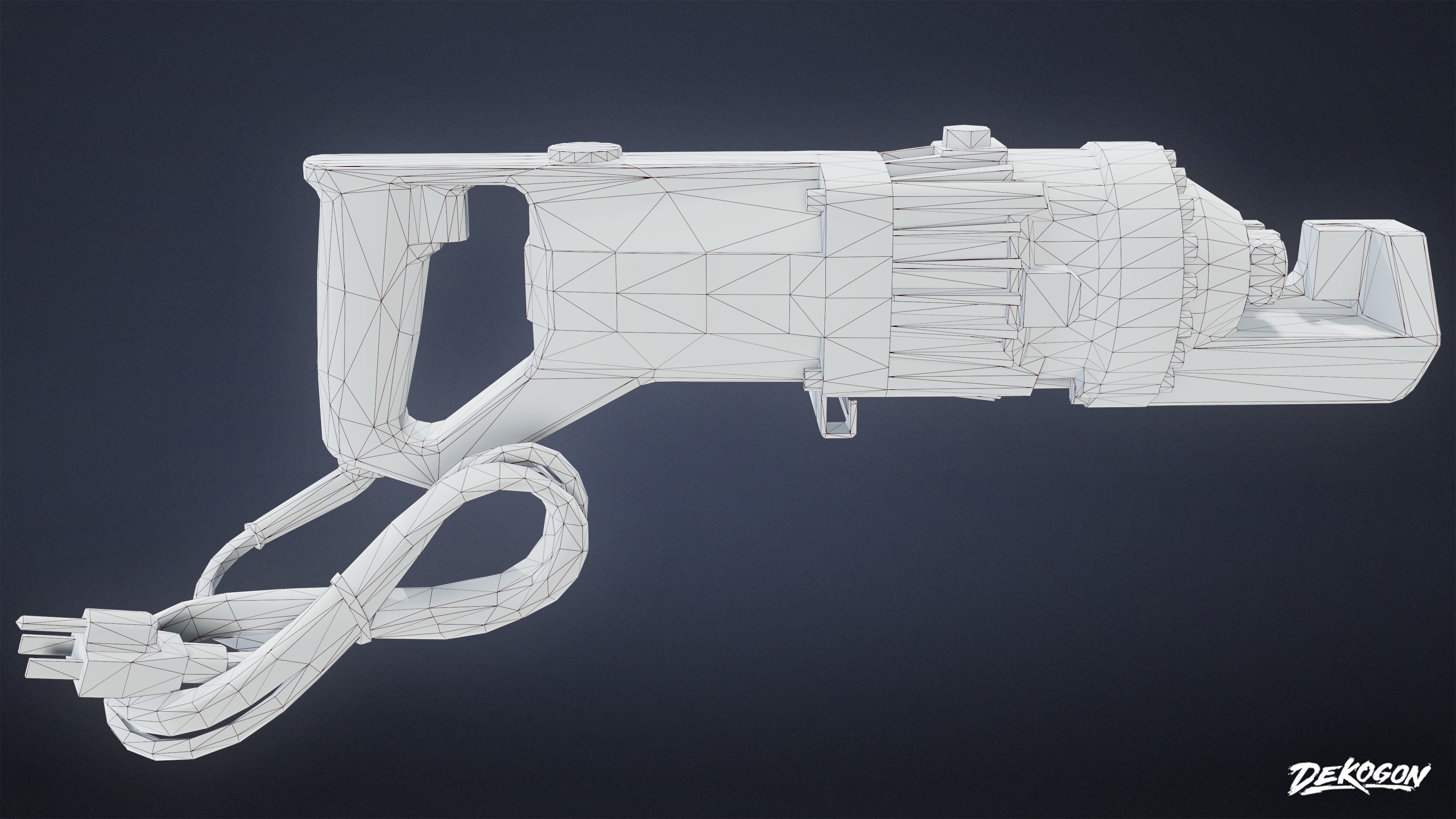 CONSTRUCTION - Rebar Cutter 01 - LOW POLY Low-poly 3D model_9