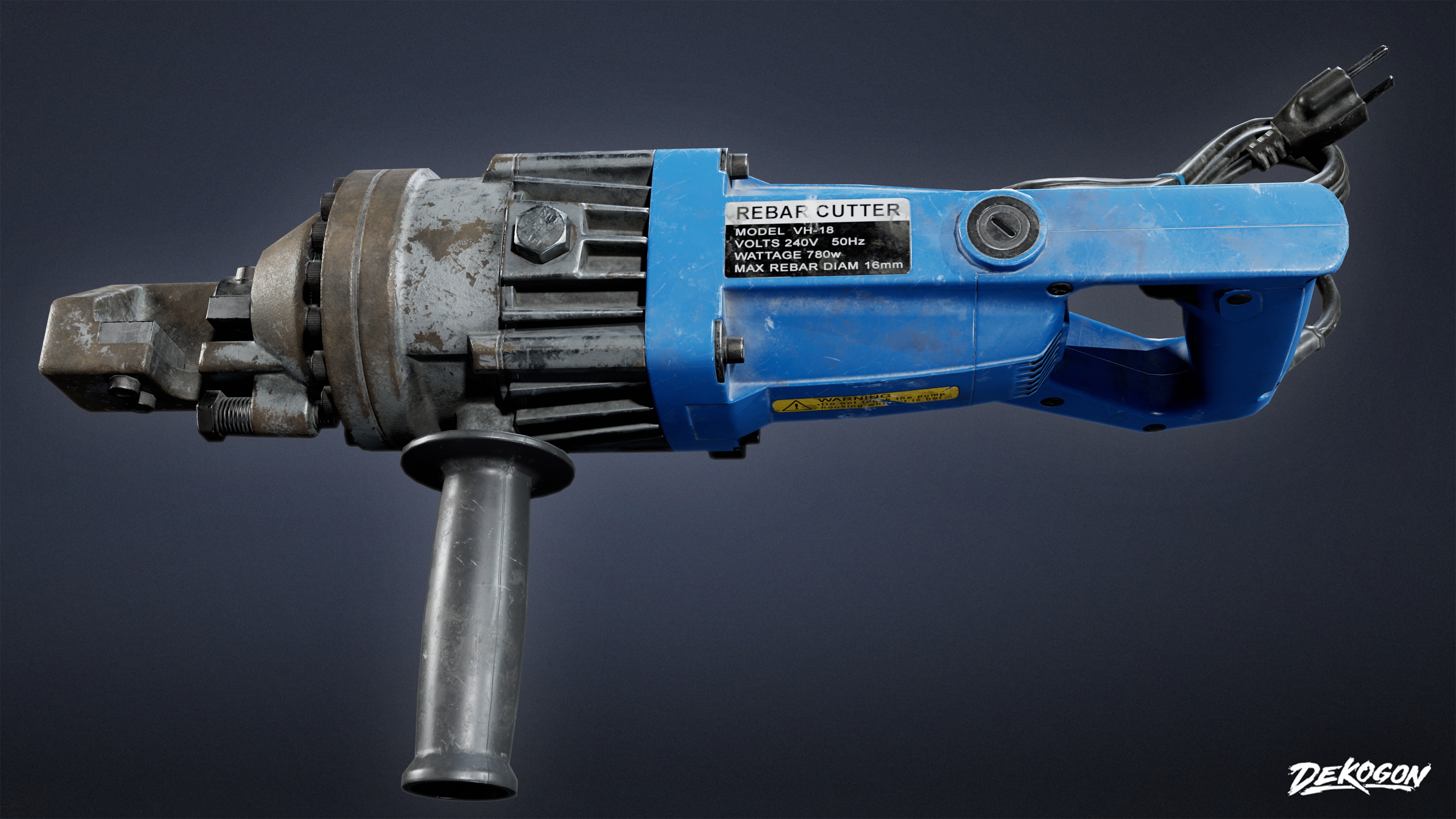 CONSTRUCTION - Rebar Cutter 01 - LOW POLY Low-poly 3D model_2