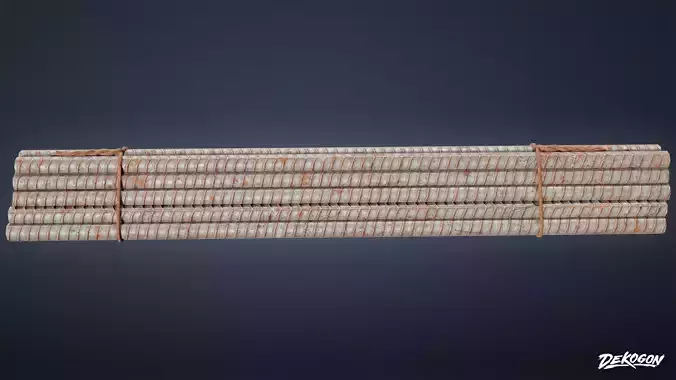 CONSTRUCTION - Rebar Stack 01 - LOW POLY