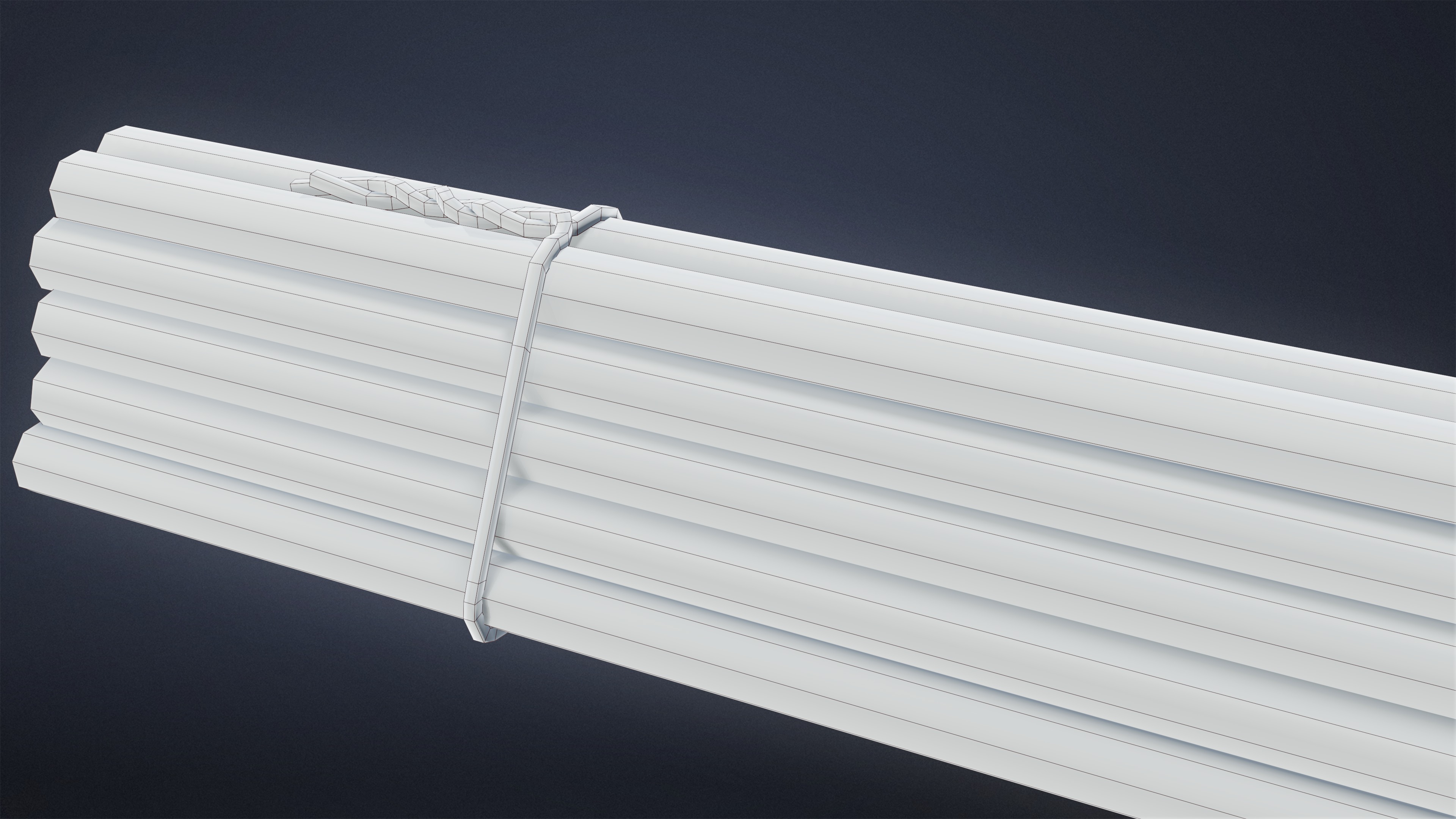 CONSTRUCTION - Rebar Stack 01 - LOW POLY Low-poly 3D model_6