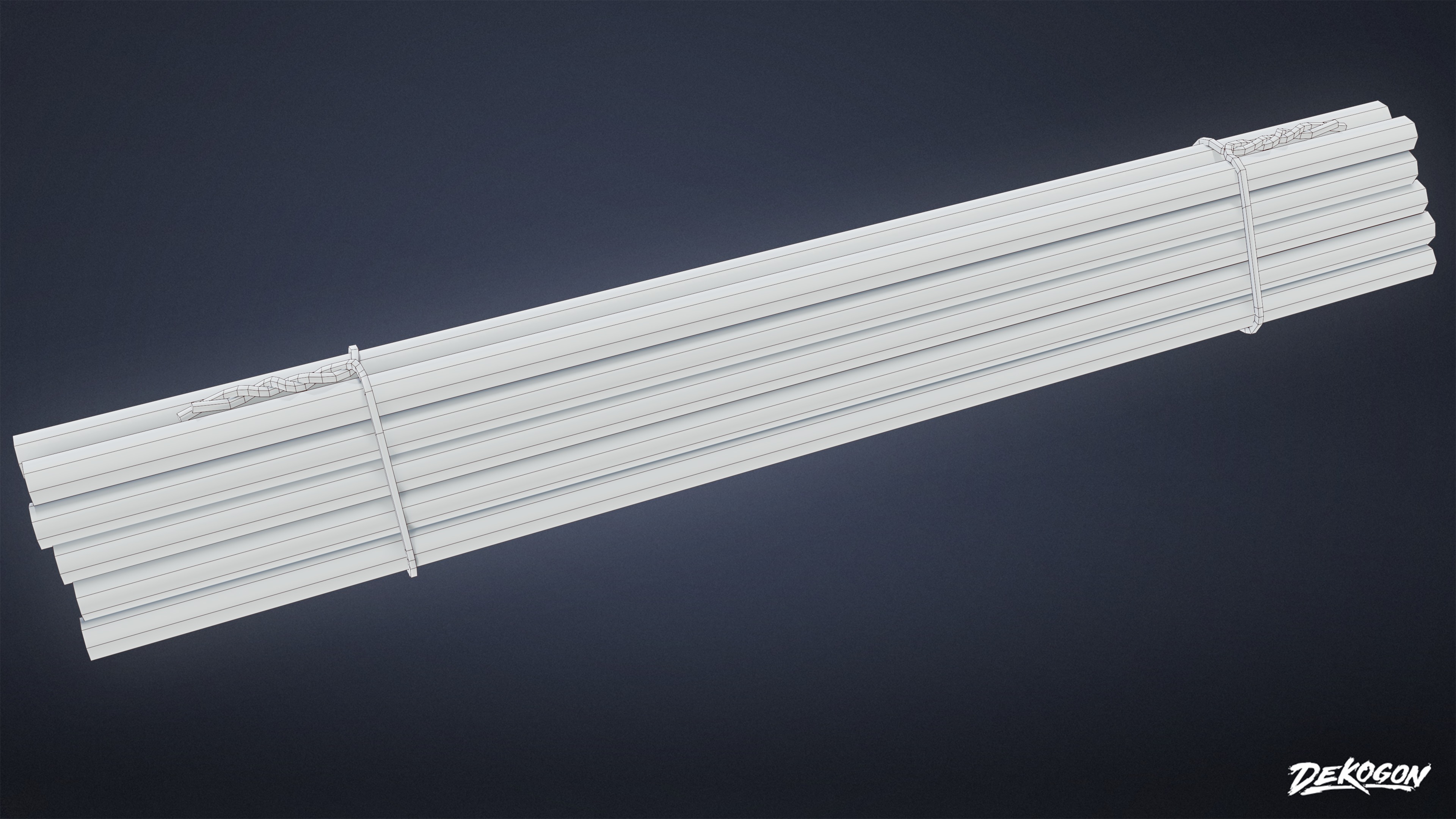 CONSTRUCTION - Rebar Stack 01 - LOW POLY Low-poly 3D model_7