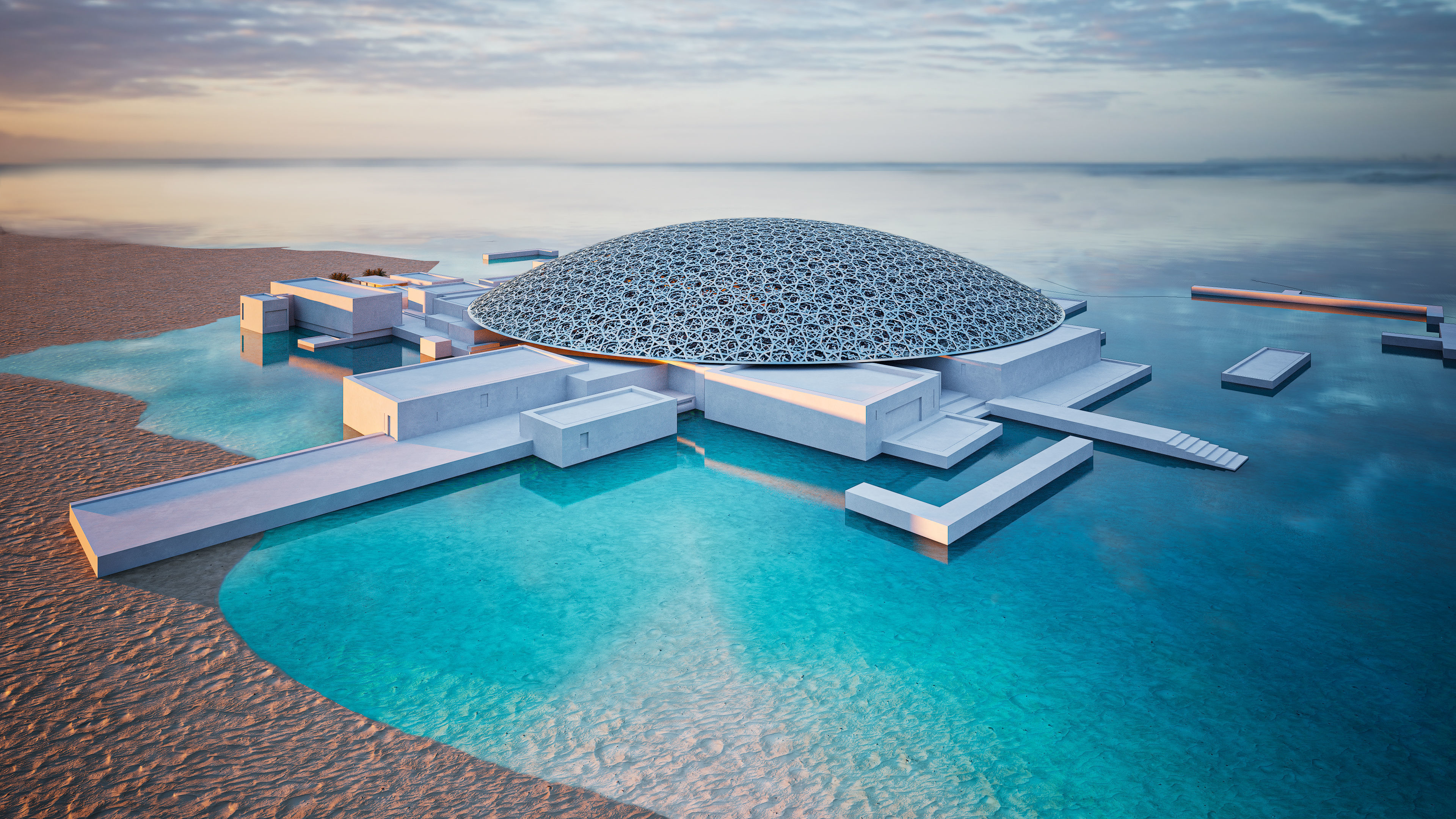 Louvre Abu Dhabi Museum 3D model_9