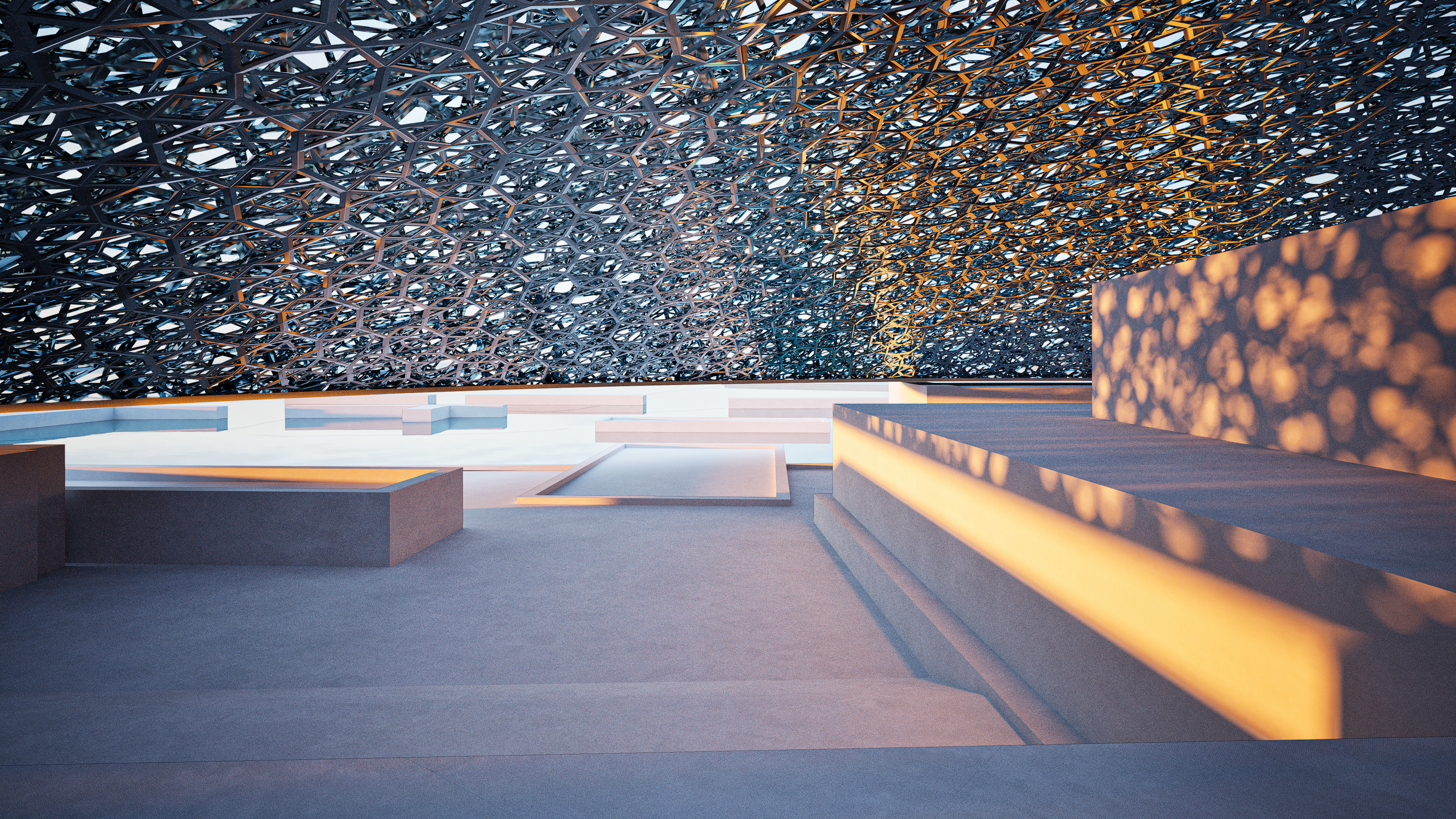 Louvre Abu Dhabi Museum 3D model_4