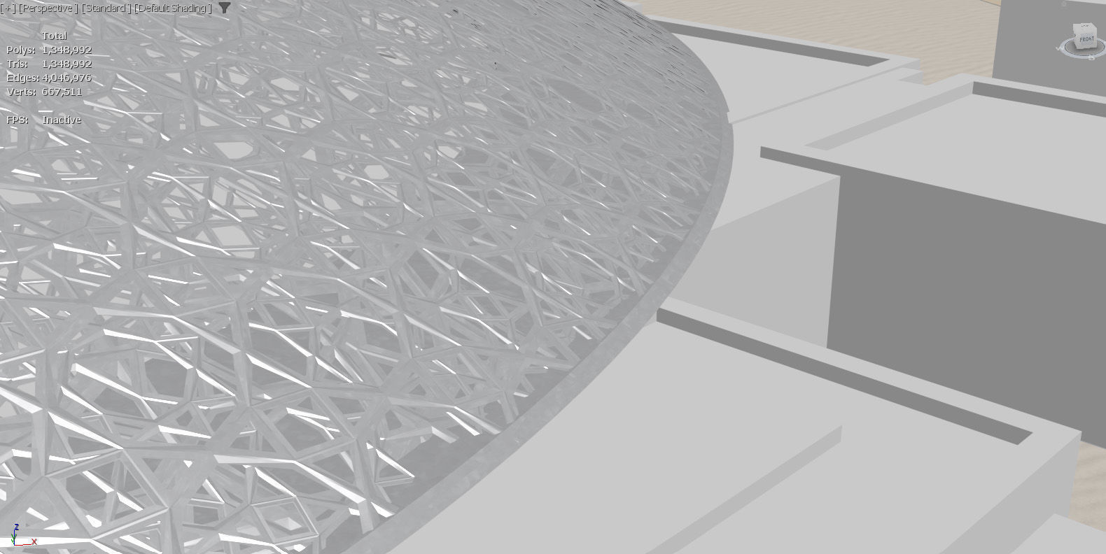 Louvre Abu Dhabi Museum 3D model_5