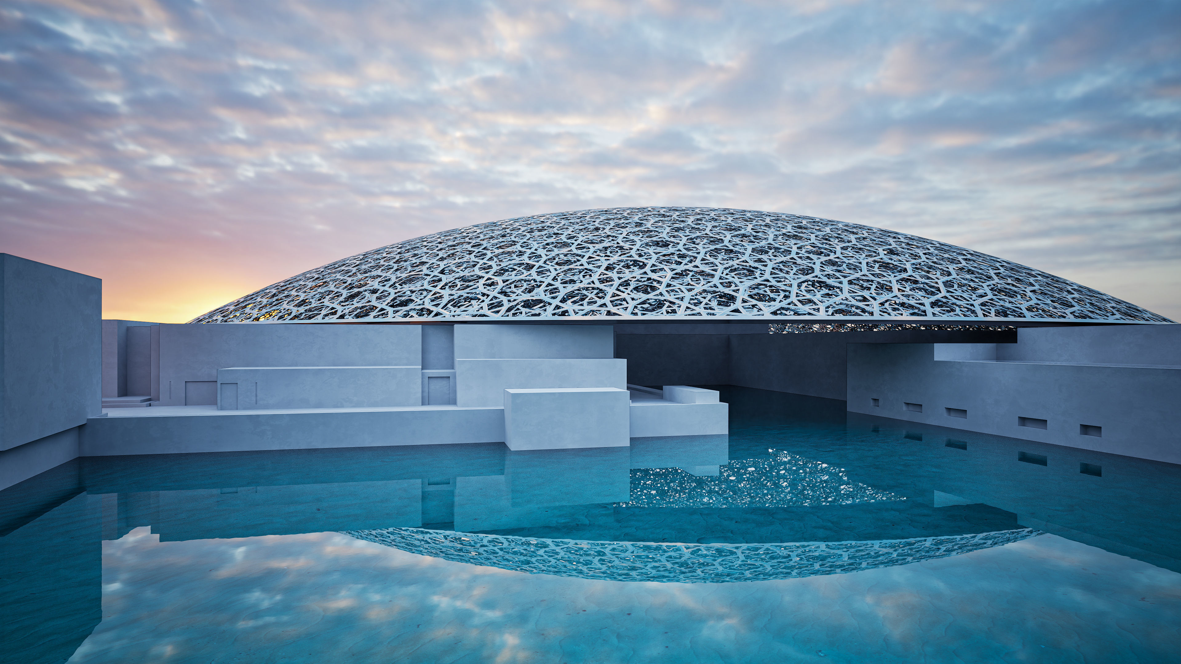 Louvre Abu Dhabi Museum 3D model_1