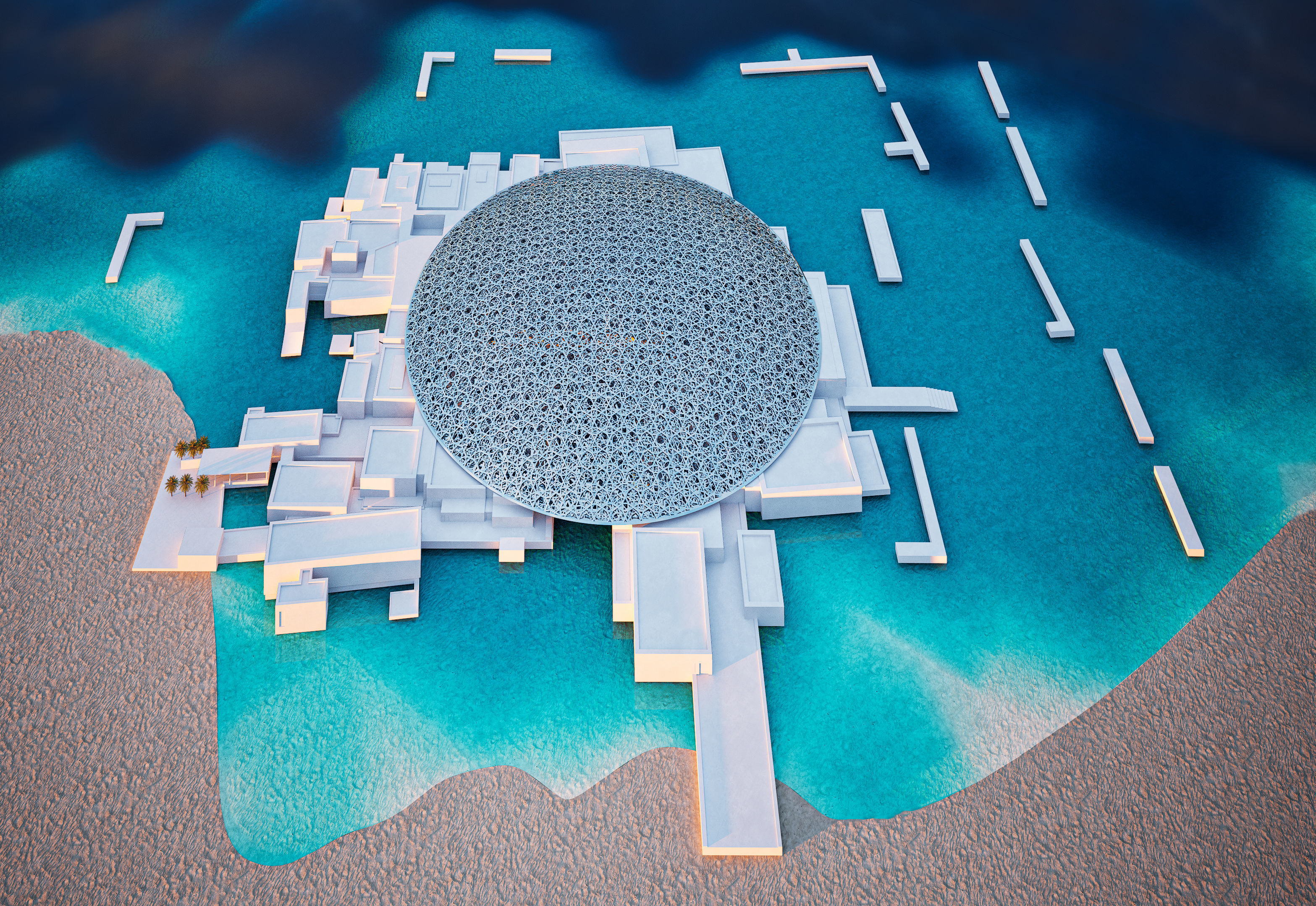 Louvre Abu Dhabi Museum 3D model_3