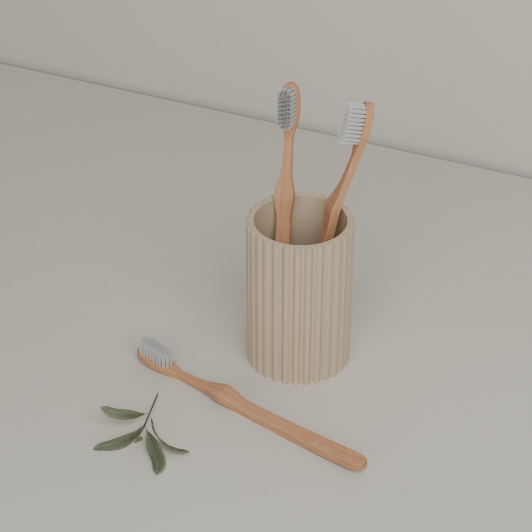 Bathroom Tray set 3D print model_5