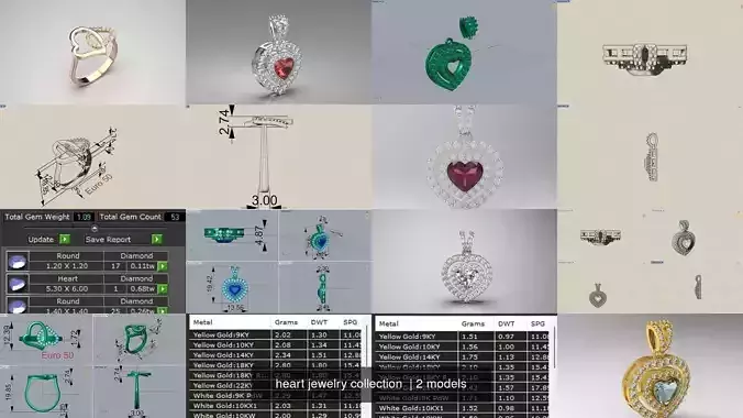 heart jewelry collection 