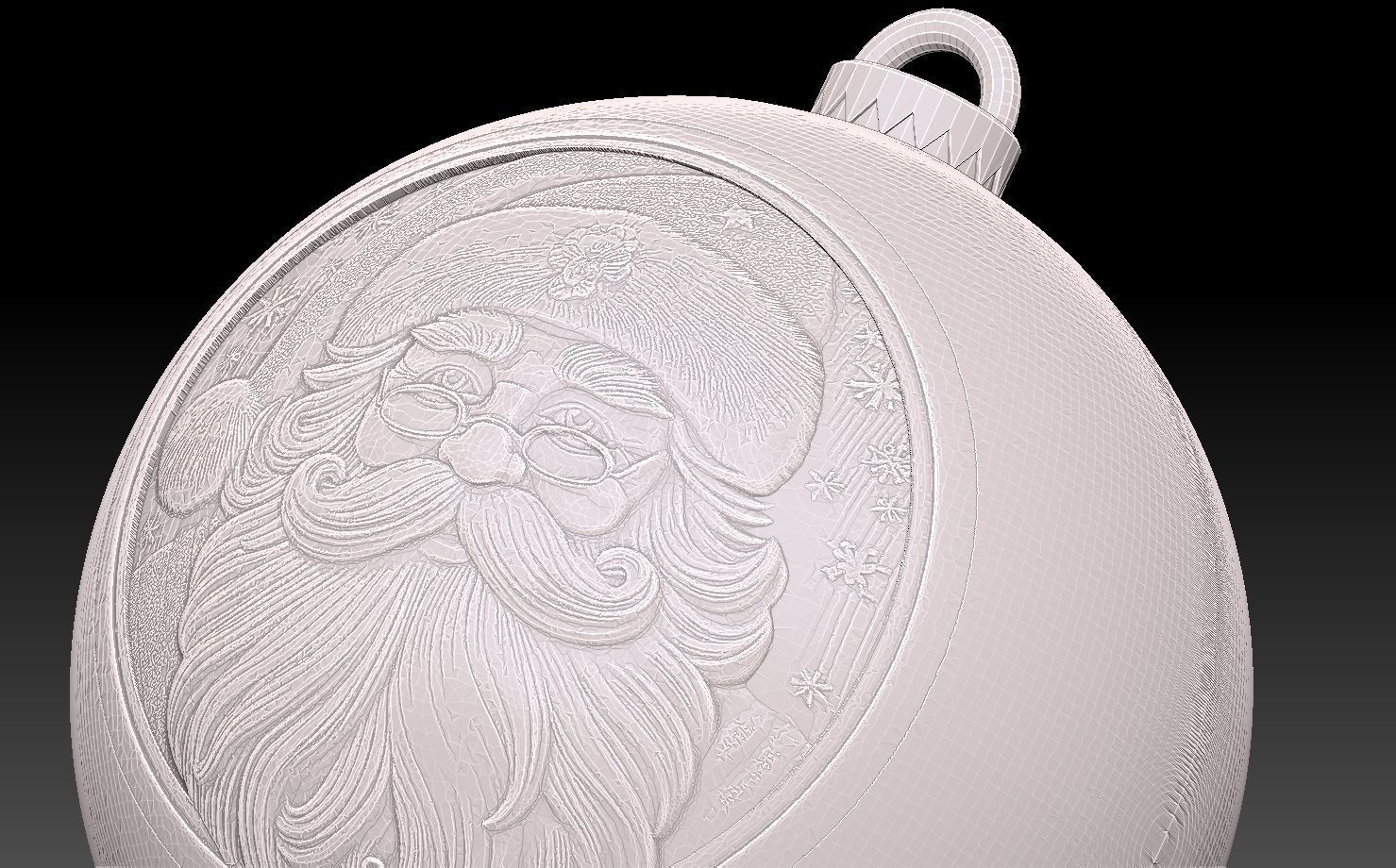 SANTA CLAUS THEMED CHRISTMAS TREE ORNAMENT 3D print model_2