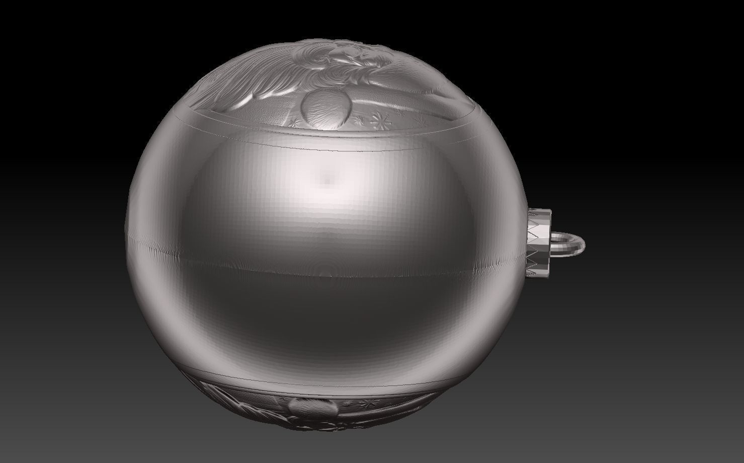 SANTA CLAUS THEMED CHRISTMAS TREE ORNAMENT 3D print model_13