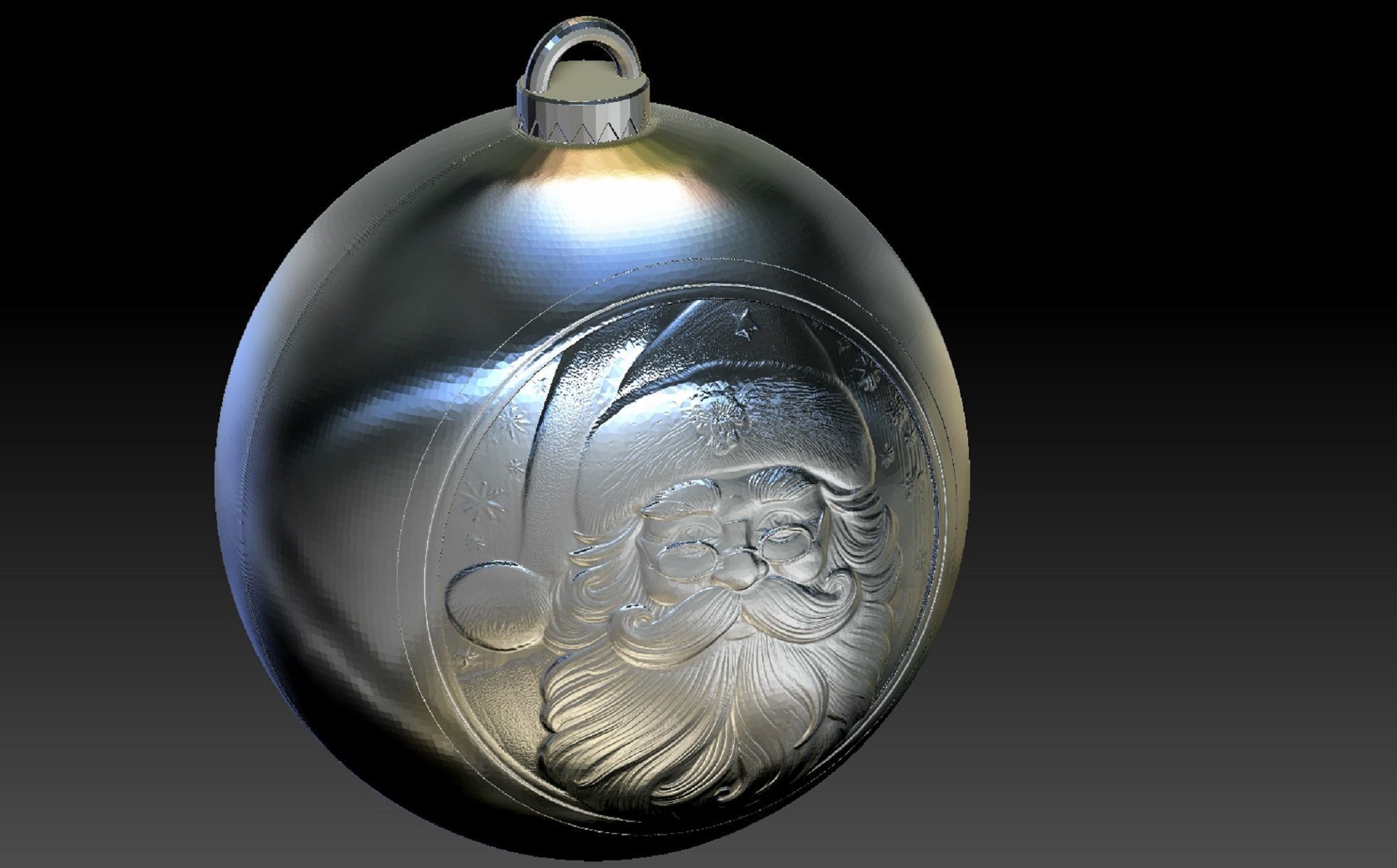 SANTA CLAUS THEMED CHRISTMAS TREE ORNAMENT 3D print model_6
