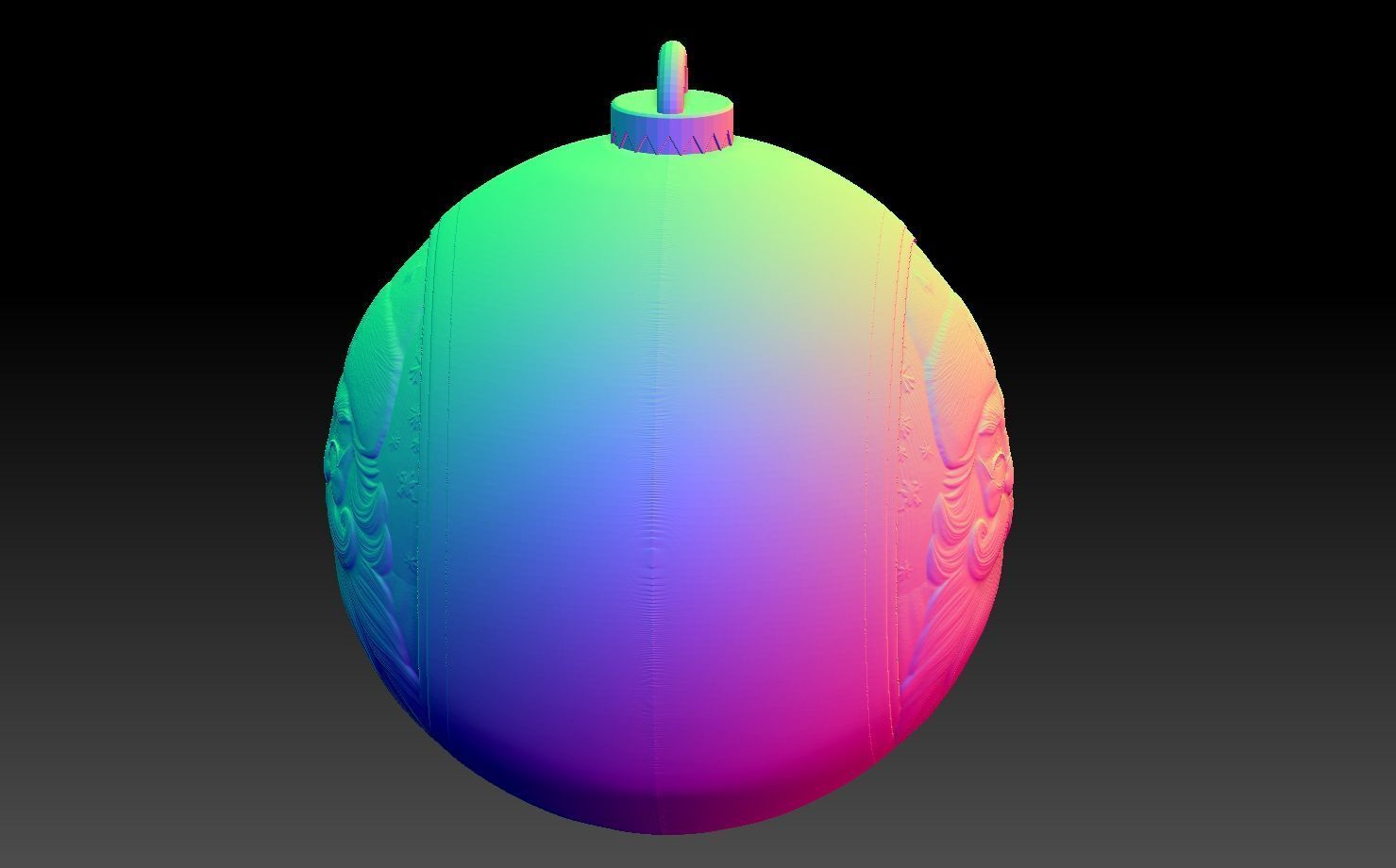 SANTA CLAUS THEMED CHRISTMAS TREE ORNAMENT 3D print model_16