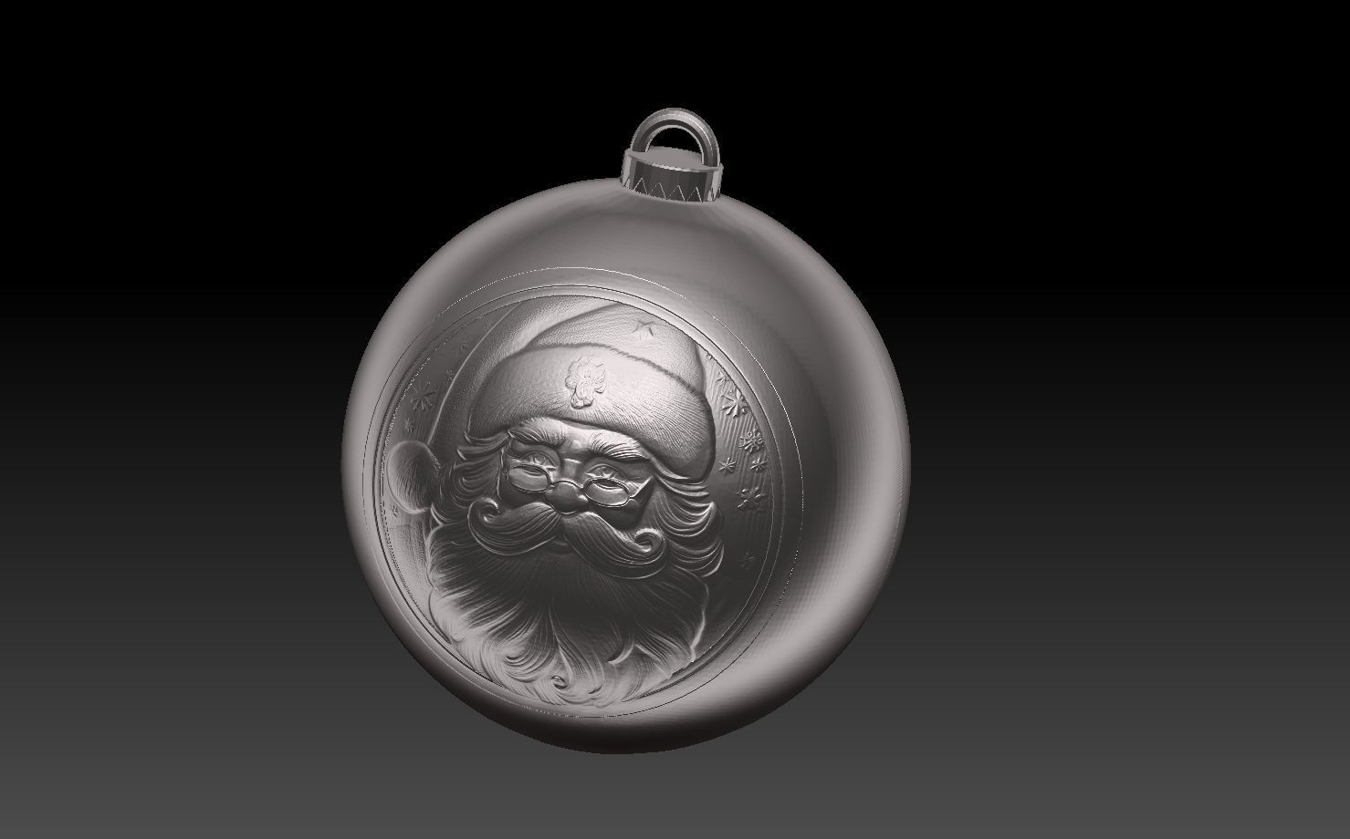 SANTA CLAUS THEMED CHRISTMAS TREE ORNAMENT 3D print model_4