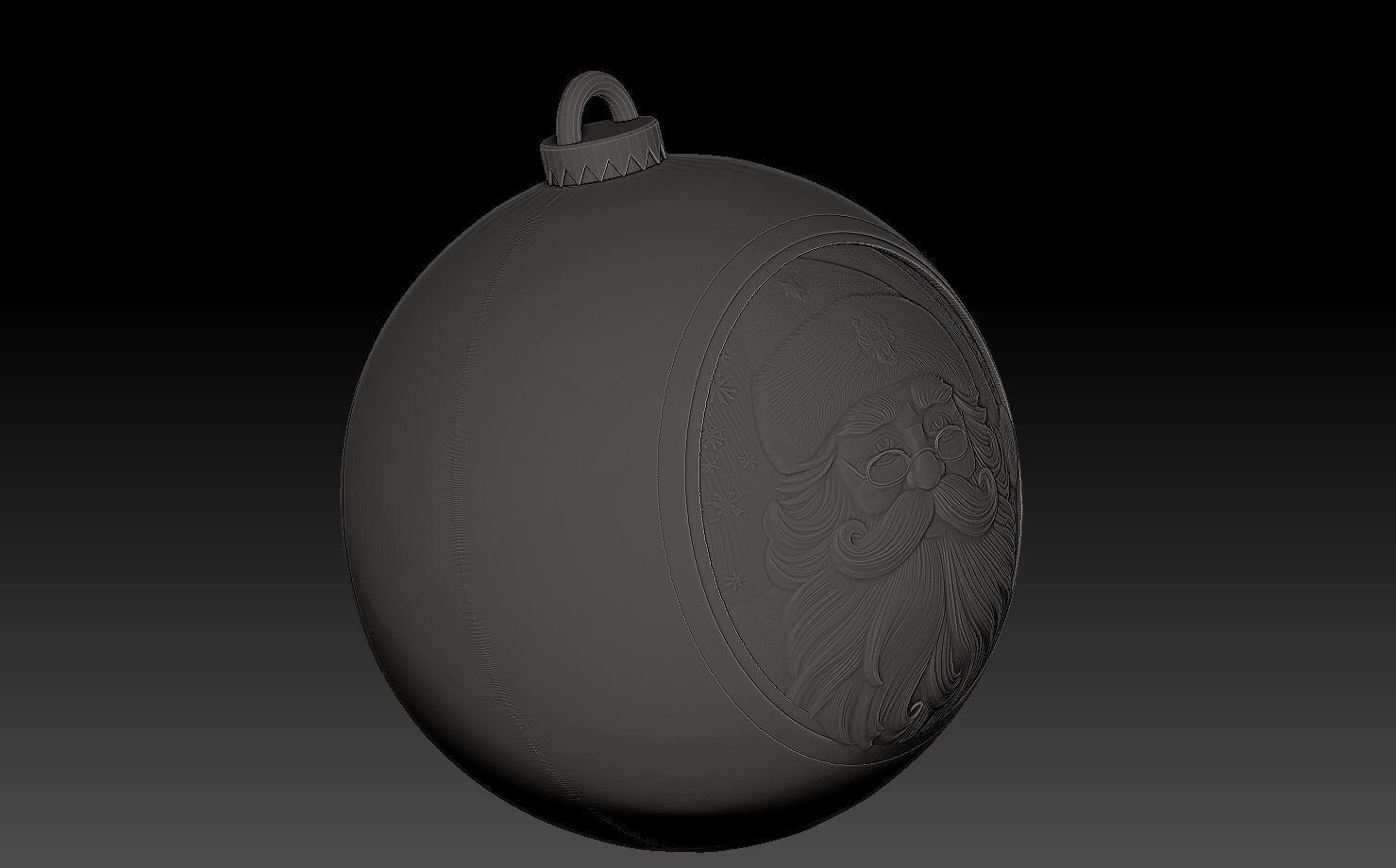 SANTA CLAUS THEMED CHRISTMAS TREE ORNAMENT 3D print model_9