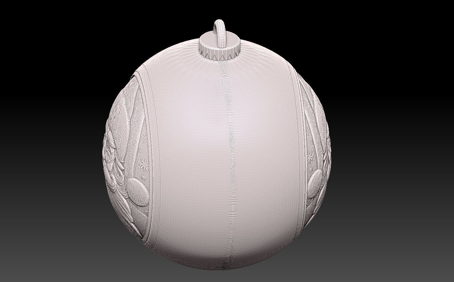 SANTA CLAUS THEMED CHRISTMAS TREE ORNAMENT 3D print model_7