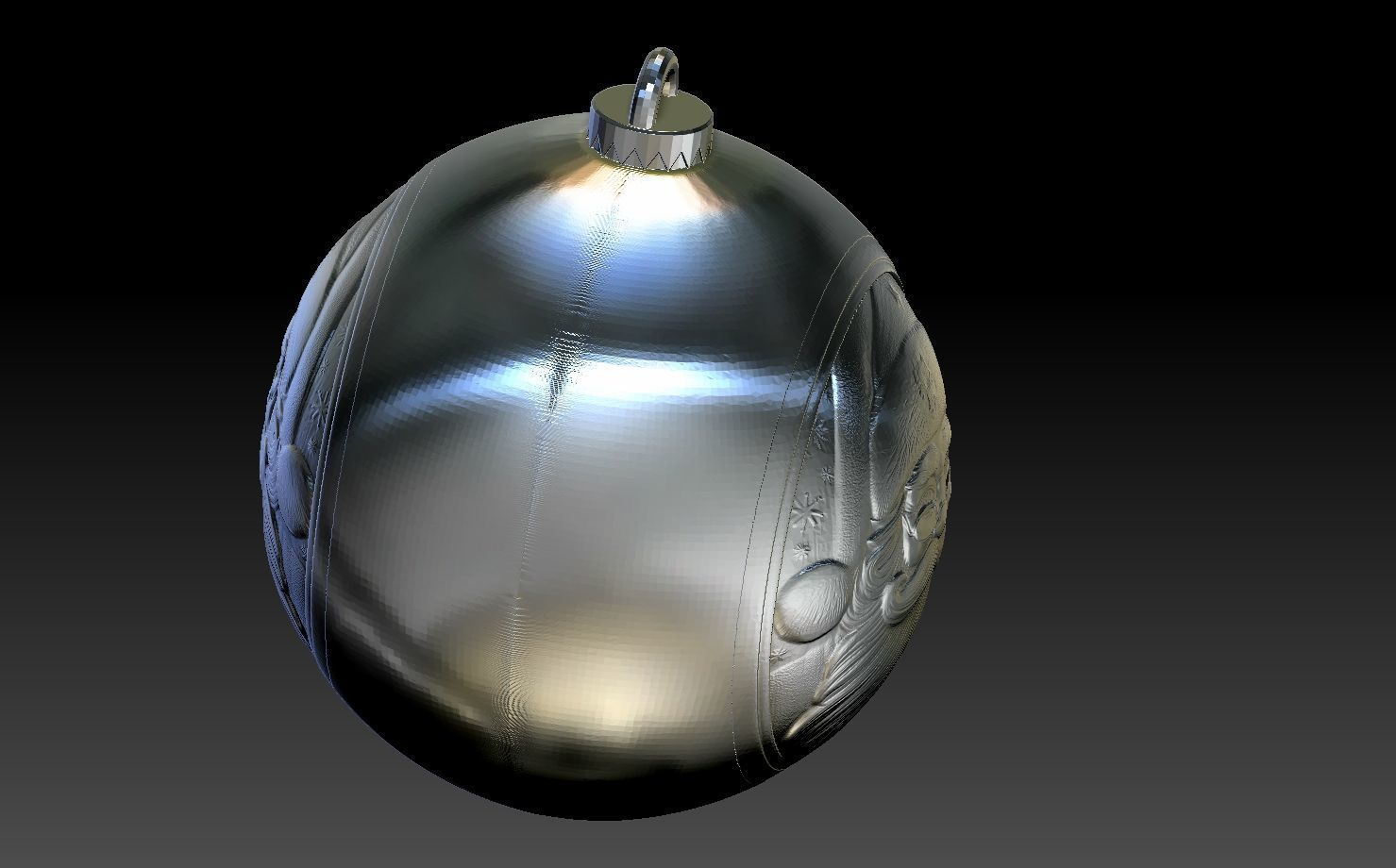 SANTA CLAUS THEMED CHRISTMAS TREE ORNAMENT 3D print model_17