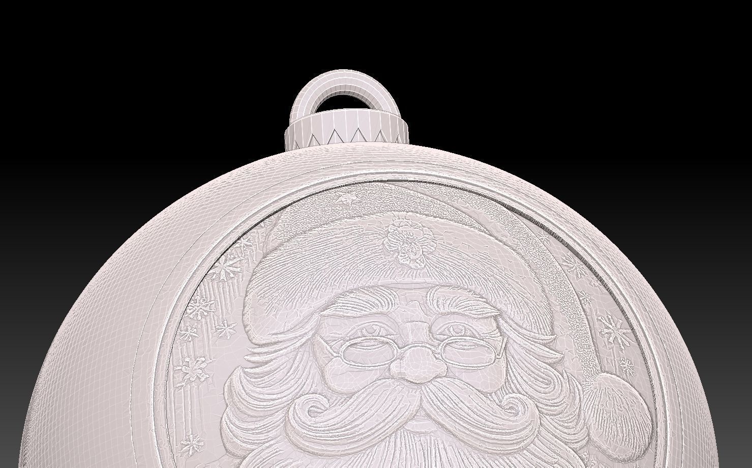 SANTA CLAUS THEMED CHRISTMAS TREE ORNAMENT 3D print model_8