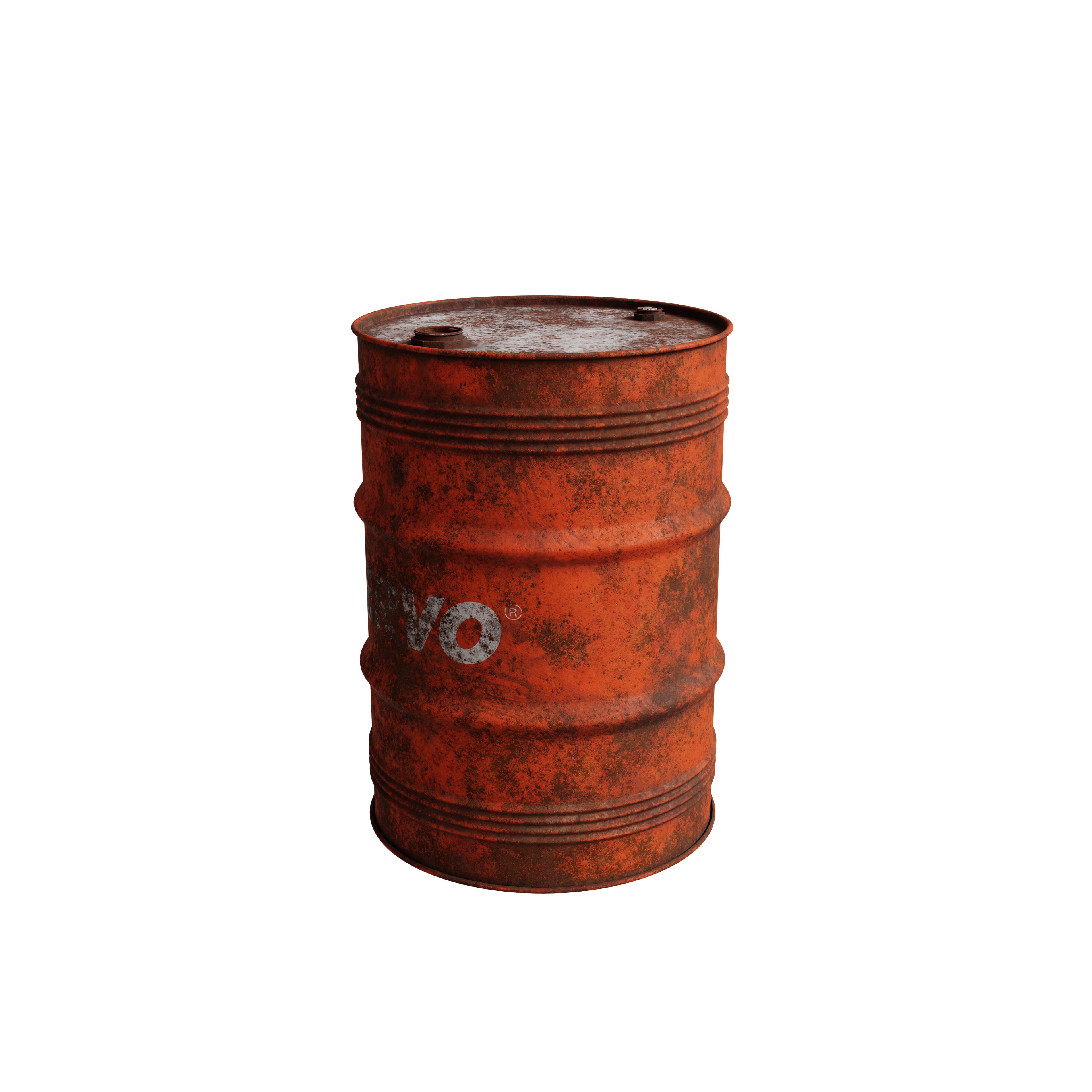 Oil drum 3D model_1