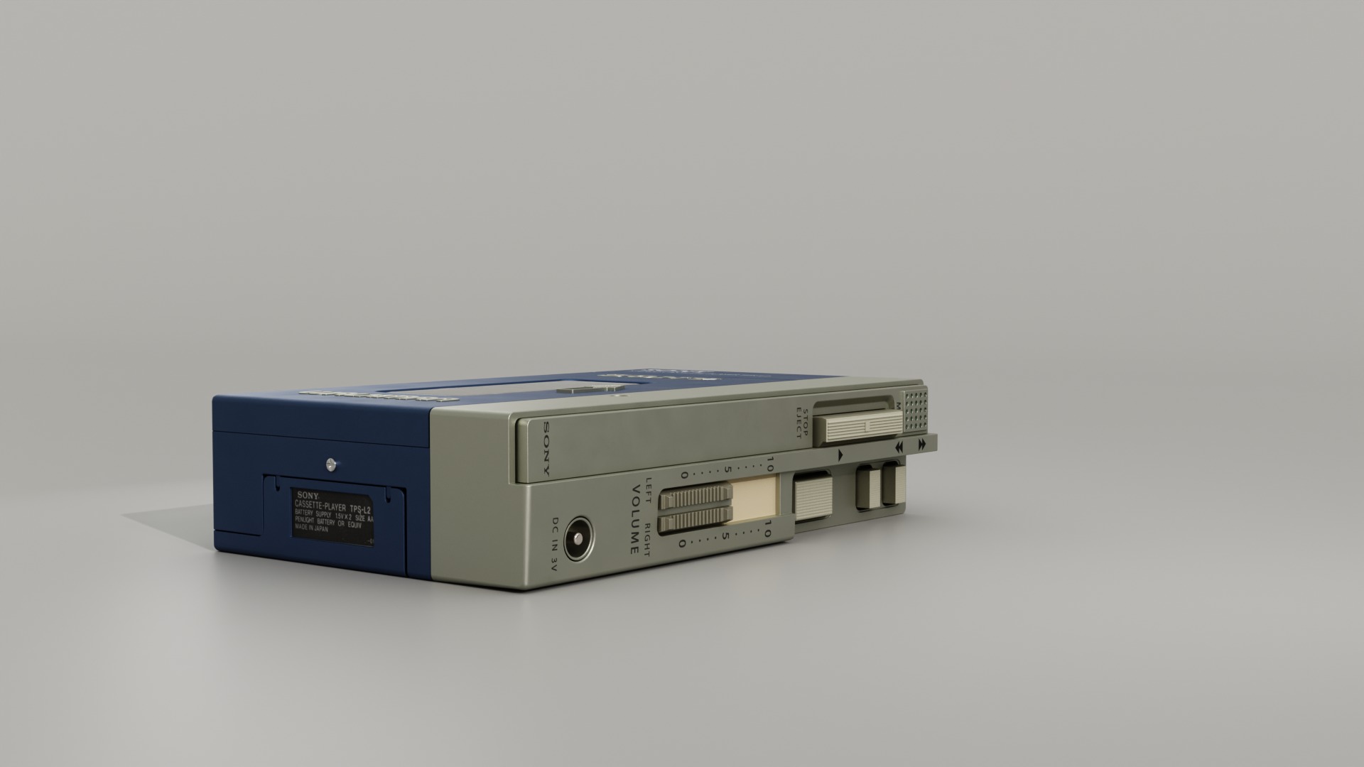 Sony Walkman Cassette Player 3D model_5