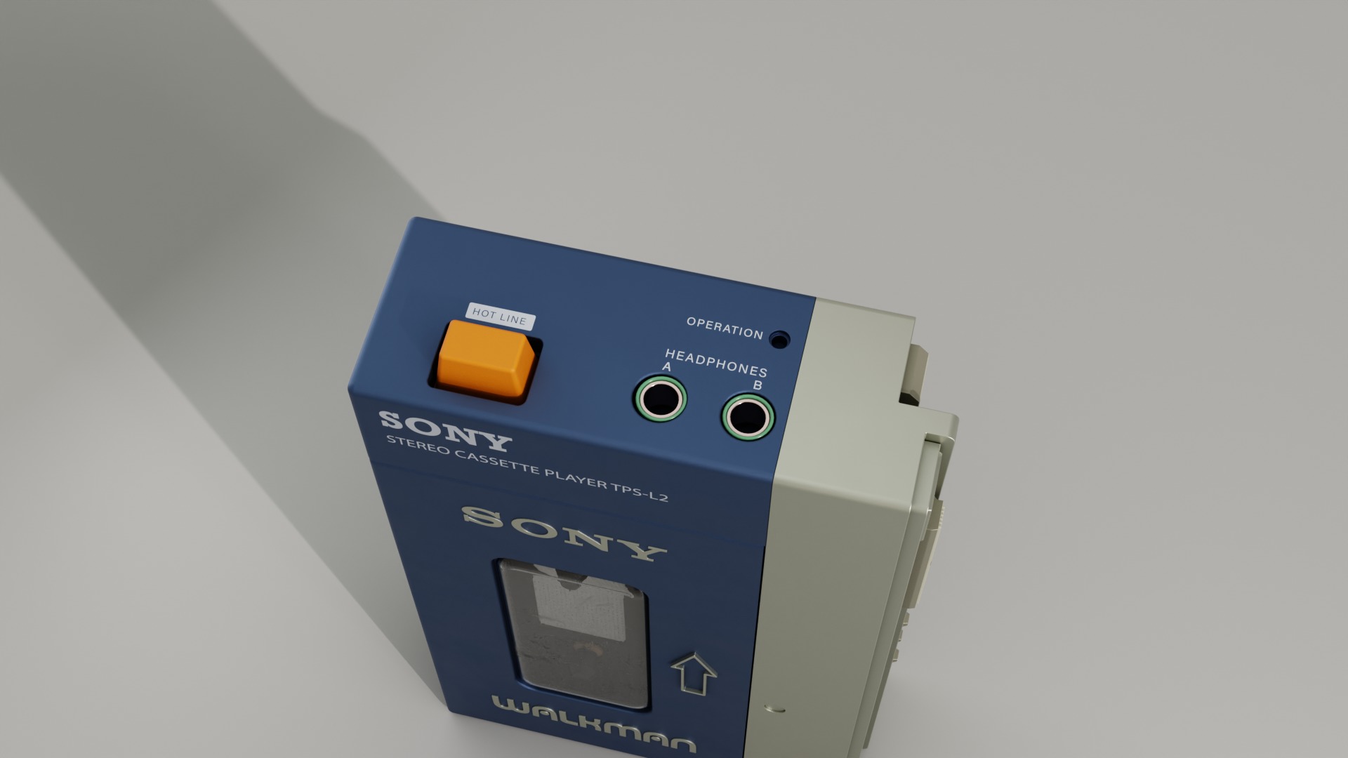 Sony Walkman Cassette Player 3D model_2