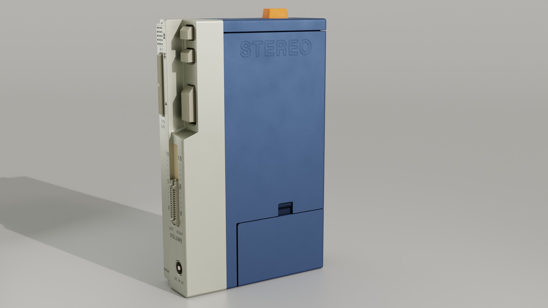 Sony Walkman Cassette Player 3D model_1