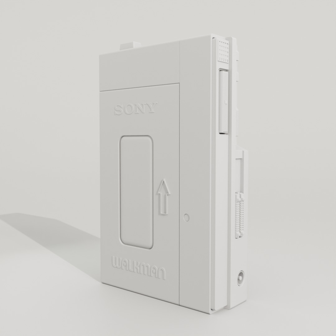 Sony Walkman Cassette Player 3D model_4