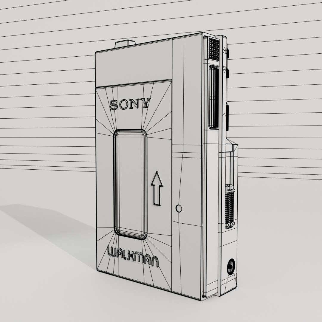 Sony Walkman Cassette Player 3D model_6