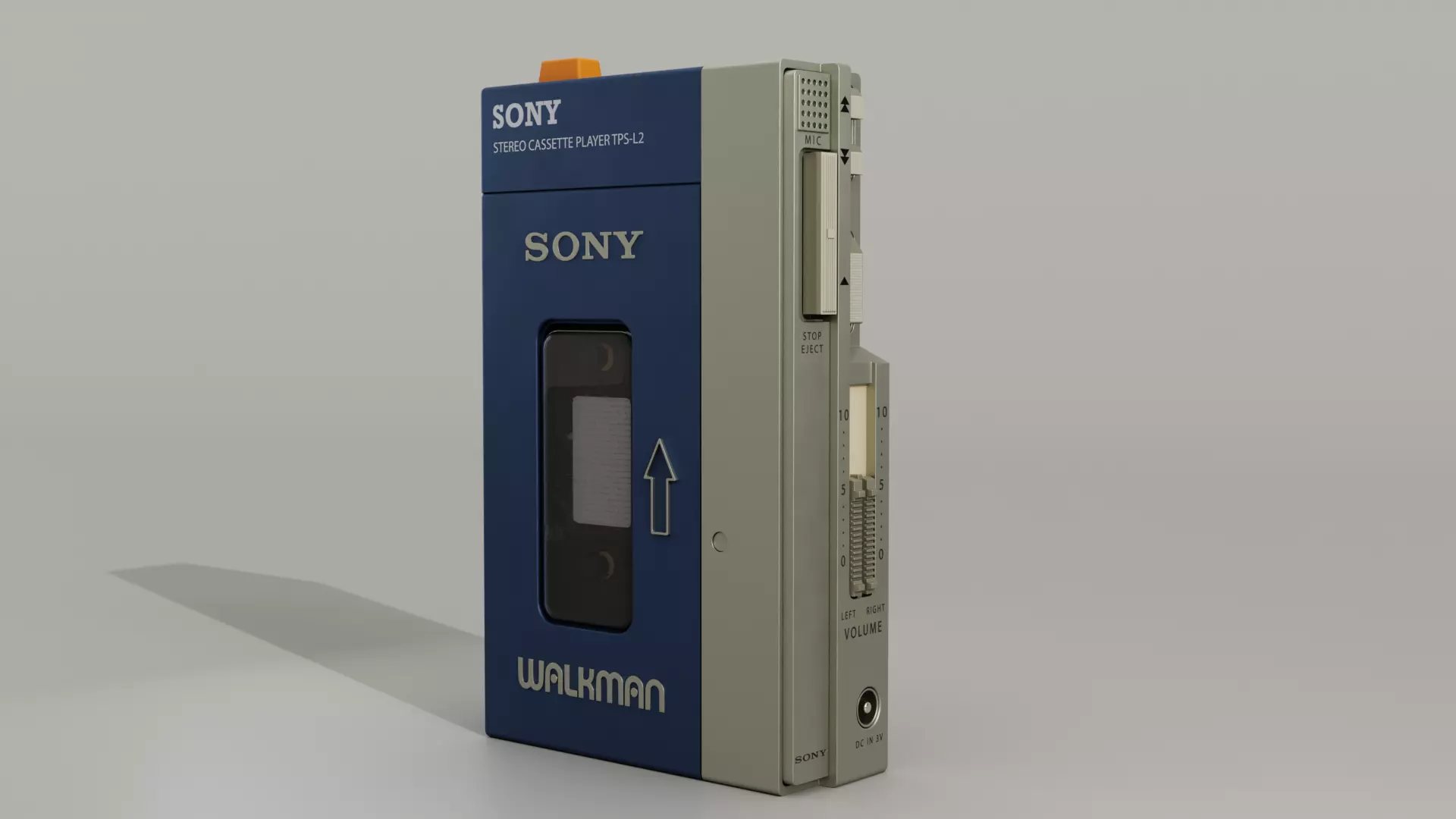 Sony Walkman Cassette Player 3D model_0