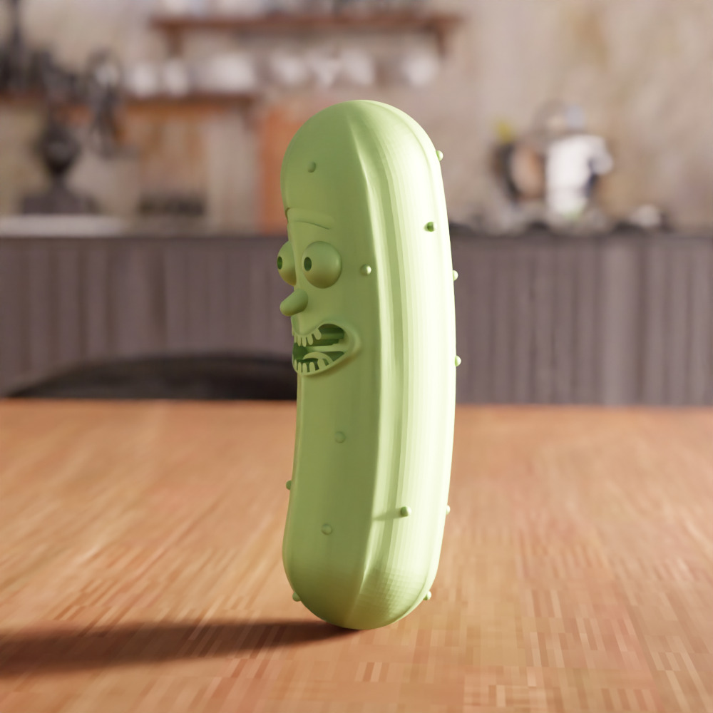 Cartoon Pickle Rick - 262 3D print model_4