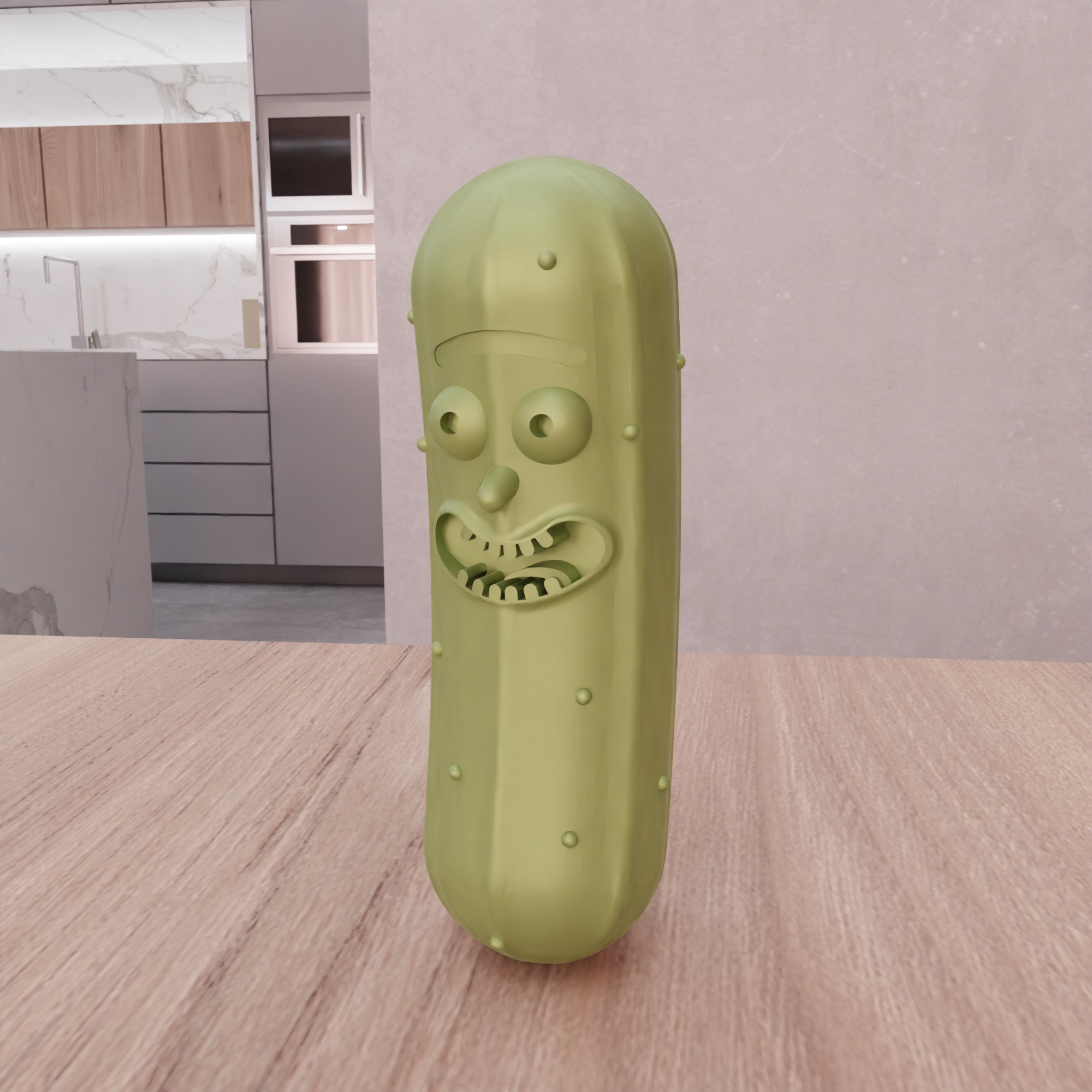 Cartoon Pickle Rick - 262 3D print model_8
