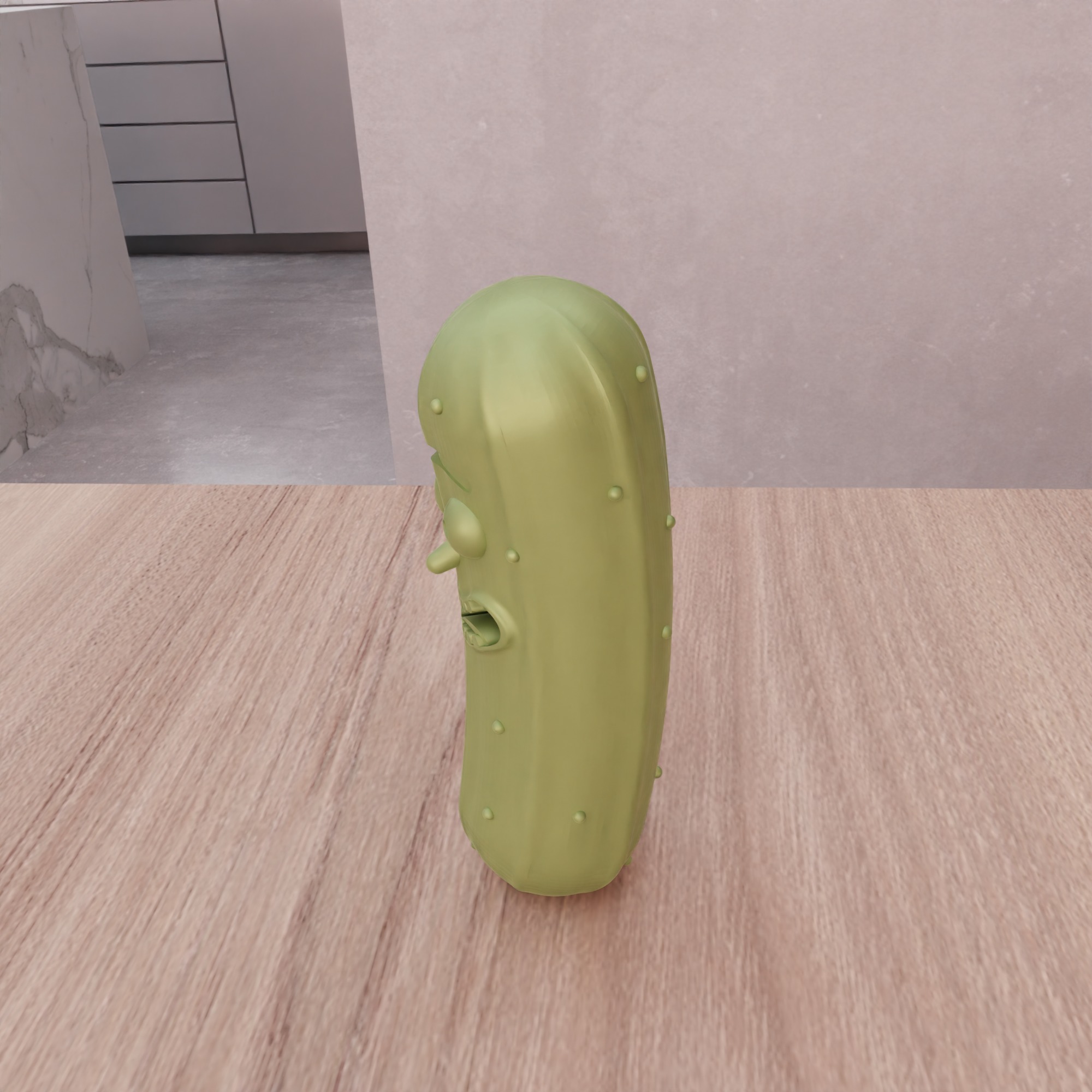 Cartoon Pickle Rick - 262 3D print model_9