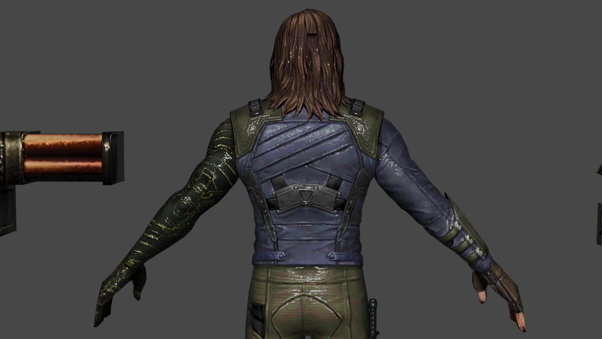 Winter Soldier Low-poly 3D model_5