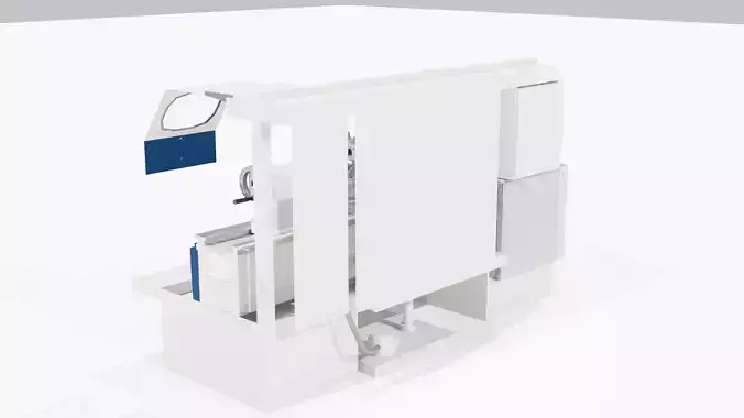 turning machine Low-poly 3D model