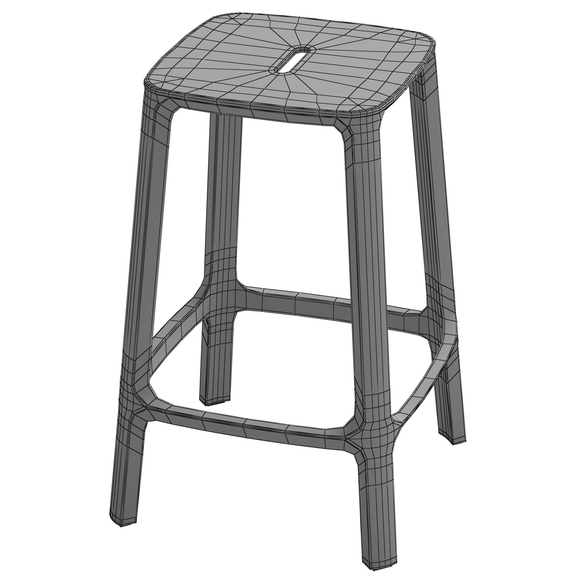 Globewest Cadrea Barstool 3D model_5