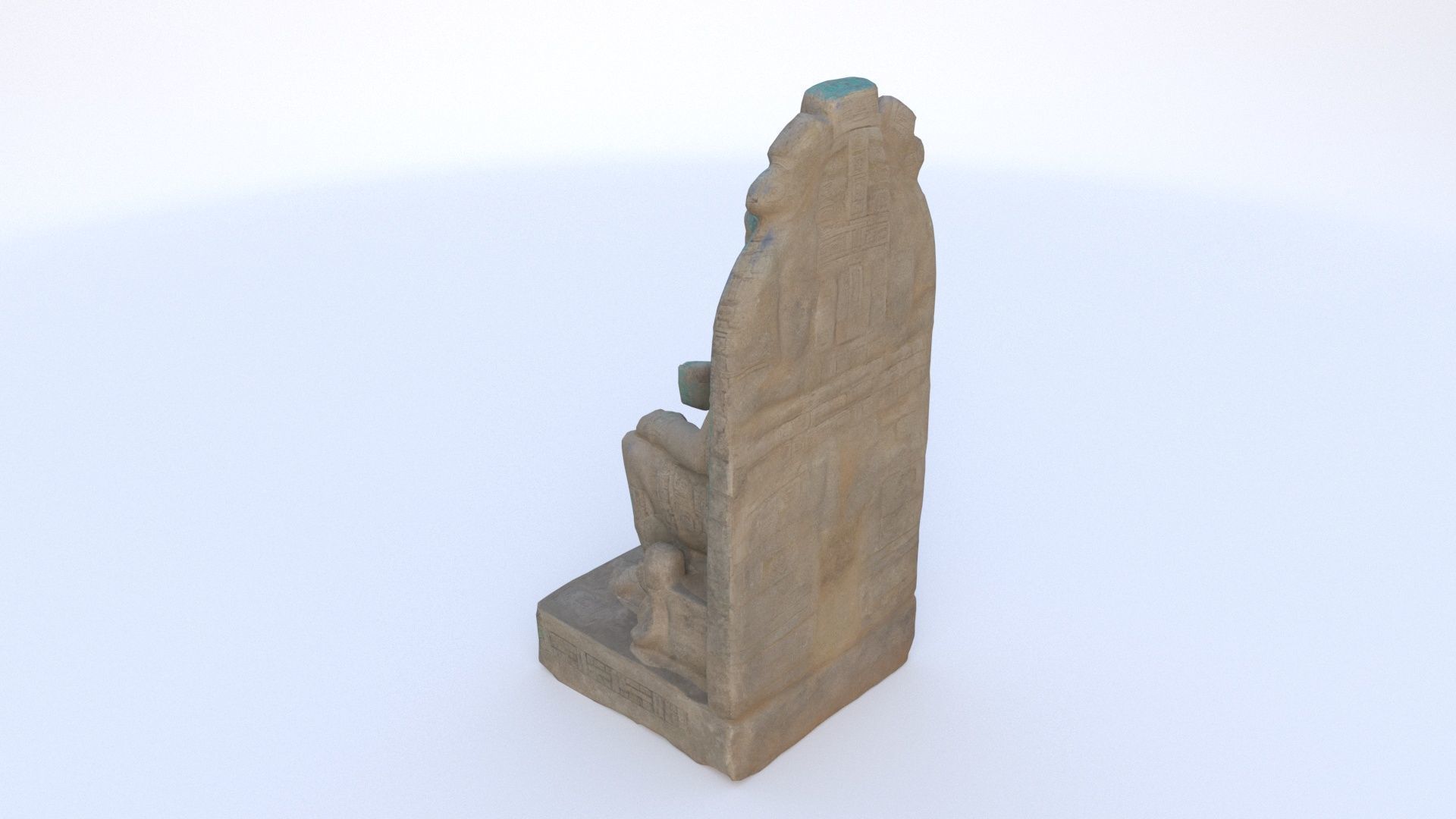 Mayan Aztec statue12 3D model_3
