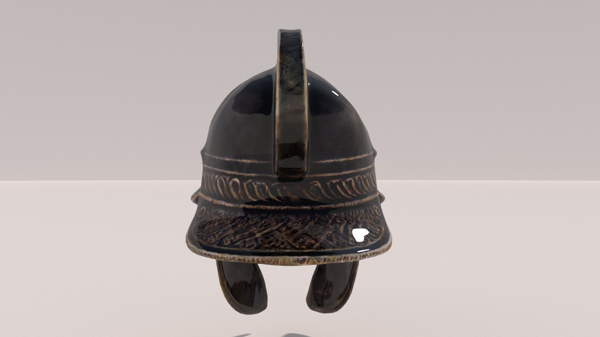 Ancient Rome Helmet 1 3D model_6