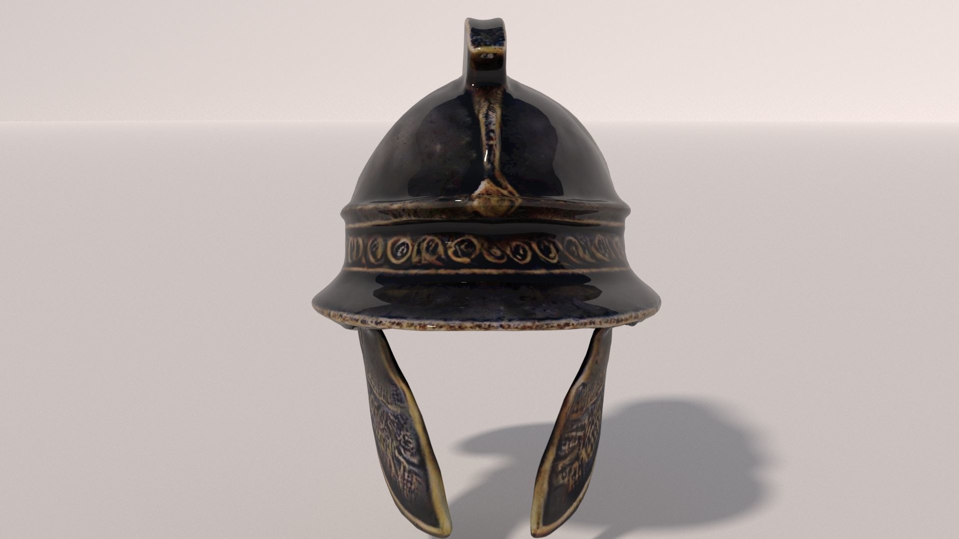 Ancient Rome Helmet 1 3D model_3