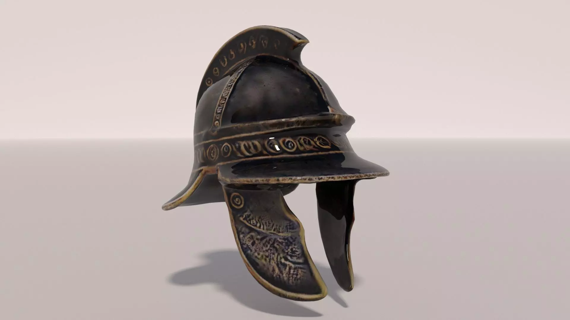 Ancient Rome Helmet 1 3D model_0