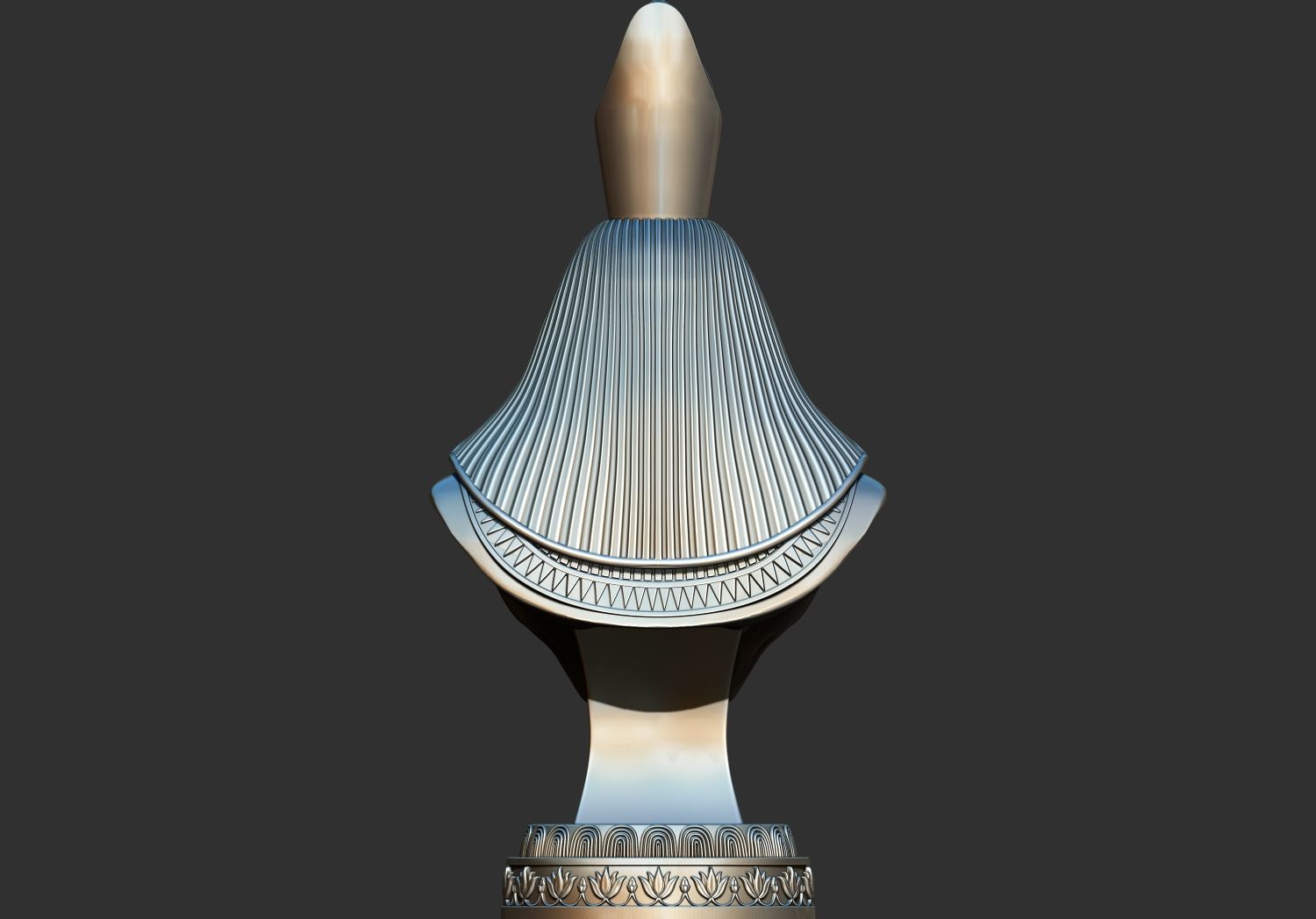 Horus Egyptian God Bust Statue Sculpture 3d printable model 3D print model_3