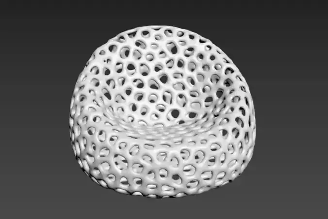 Parametric Forms Figures Sculpture Chair